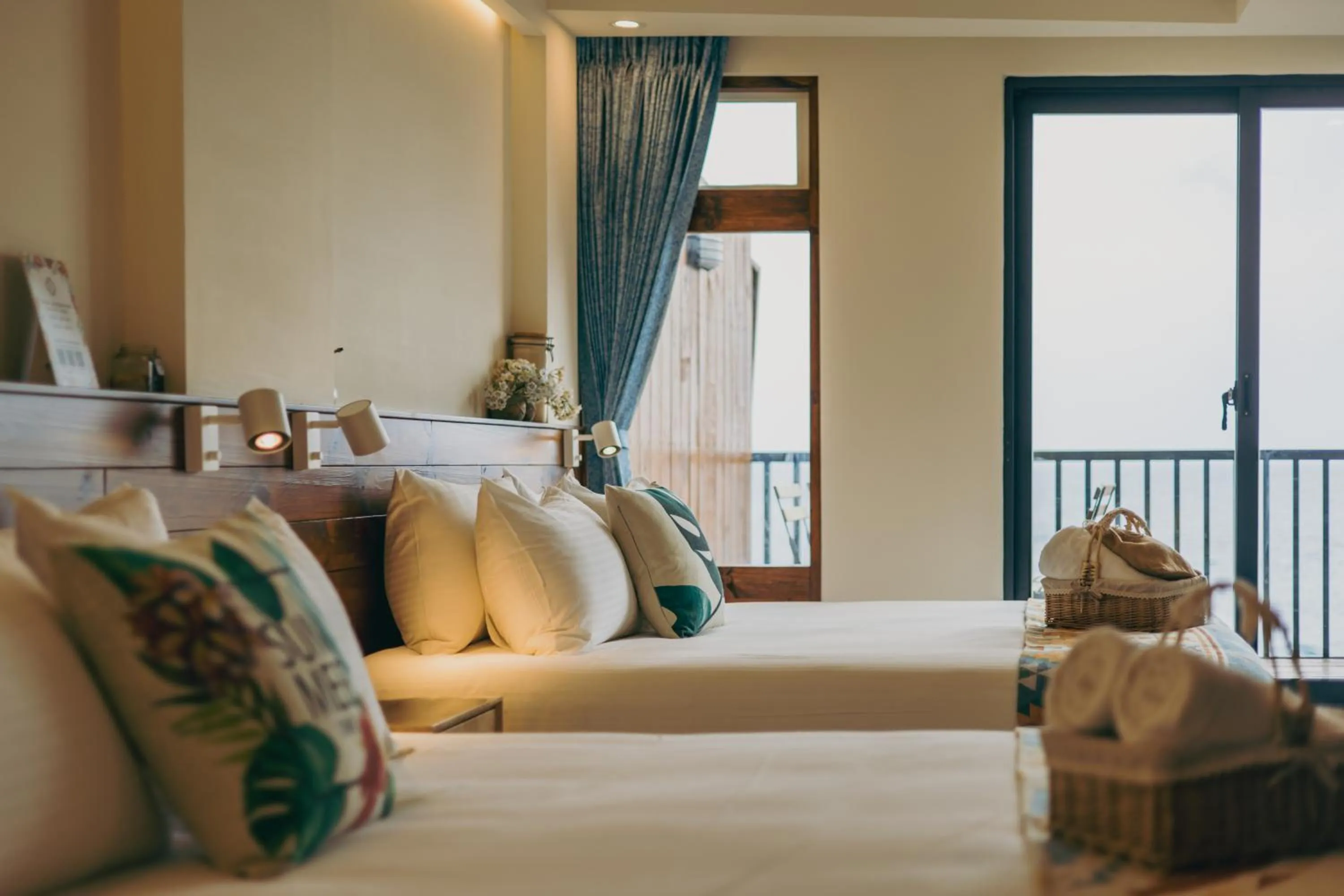 Bed in Chuanfanrock Haku Beach Days Inn