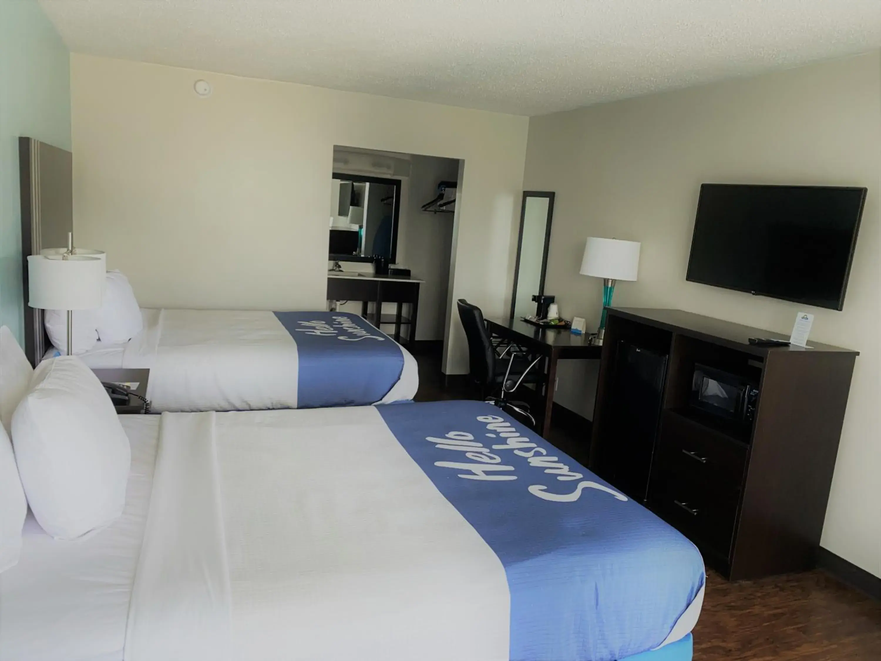 2 Queen Beds, Mobility Accessible Room, Roll-in Shower, Non-Smoking in Days Inn by Wyndham Goldsboro 2 Queen Beds, Mobility Accessible Room, Roll-in Shower, Non-Smoking in Days Inn by Wyndham Goldsboro