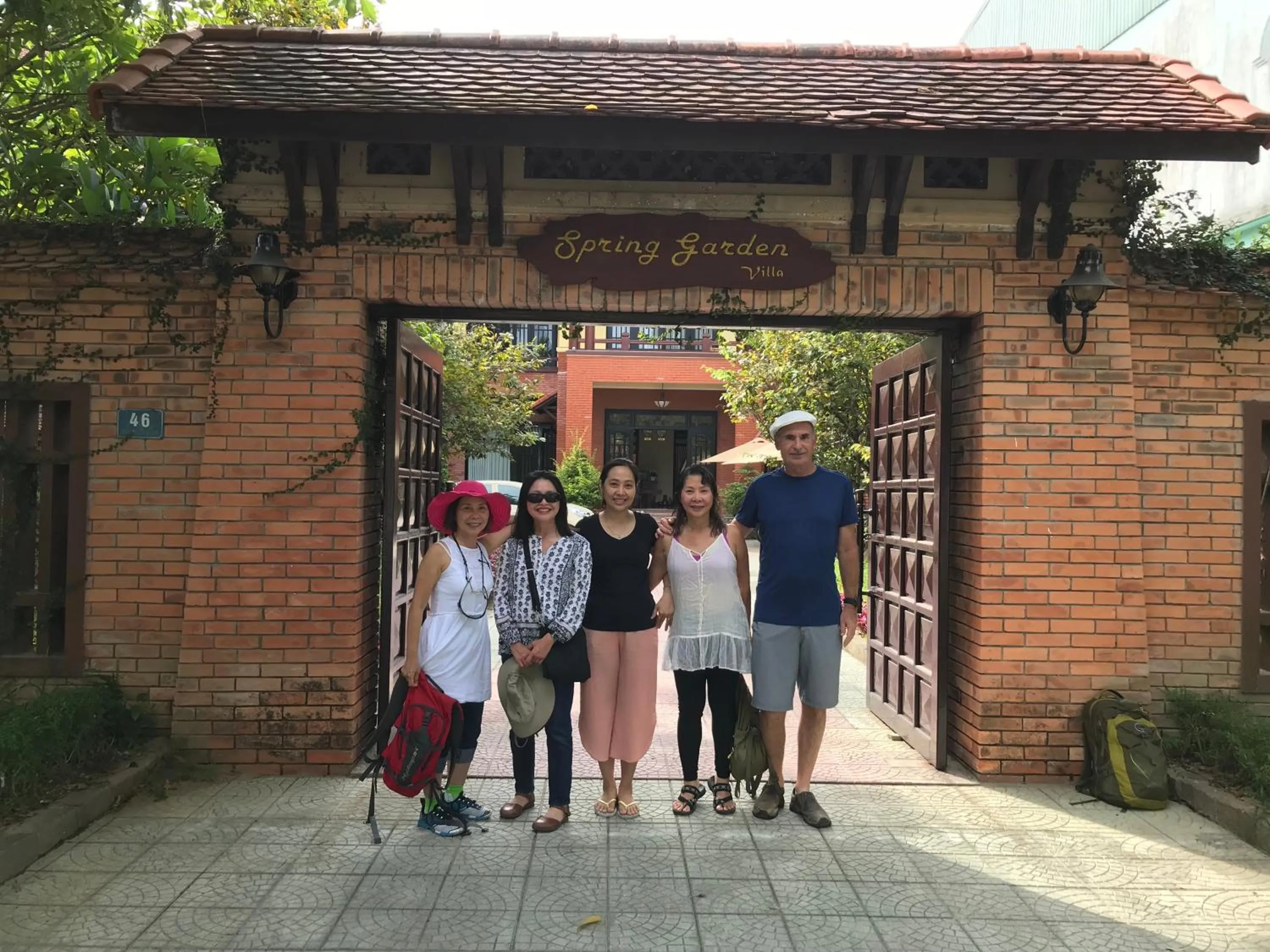 group of guests in Spring Garden Villa