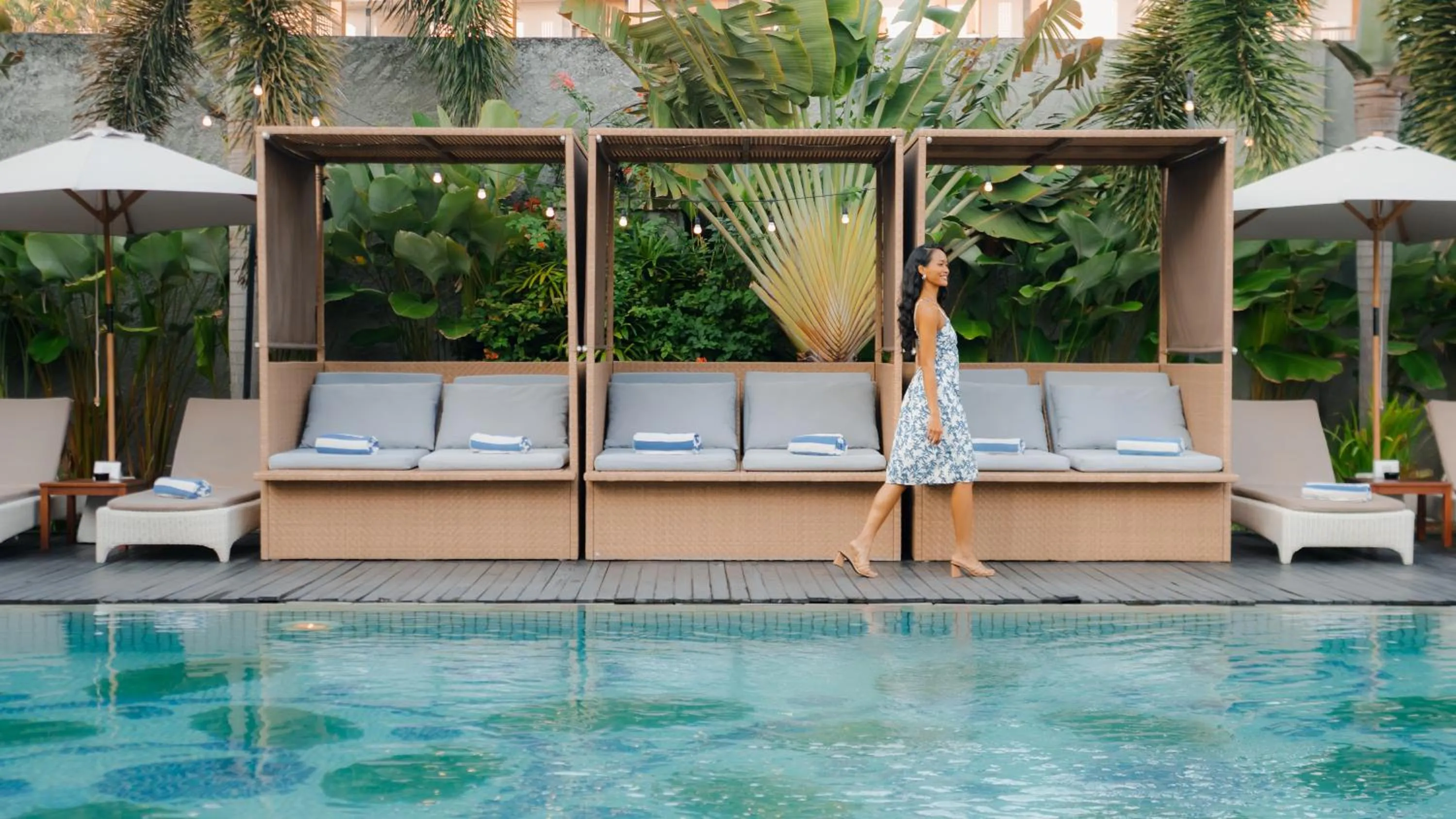 Pool view in Eastin Ashta Resort Canggu