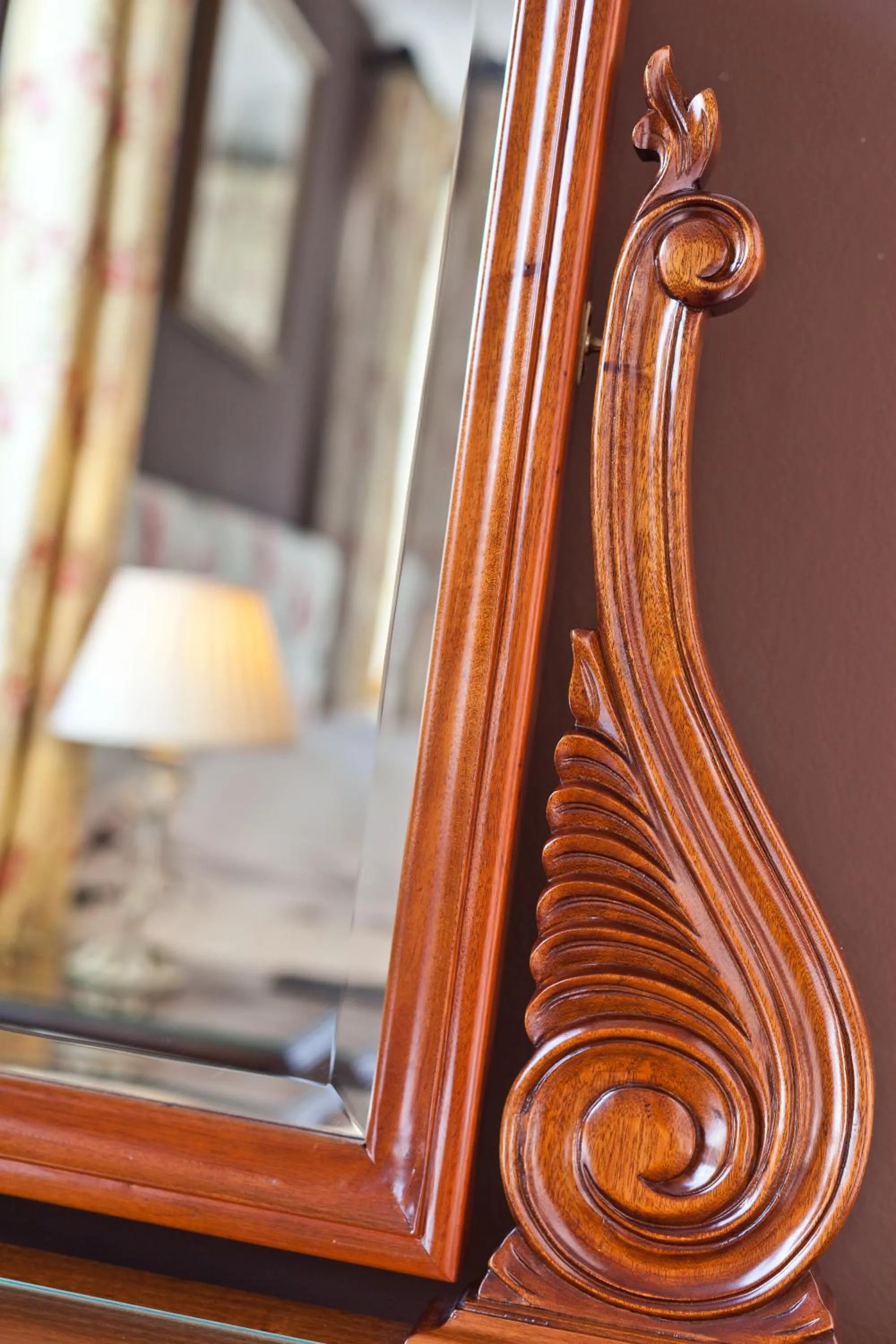 Decorative detail, Bed in Bridge Hotel