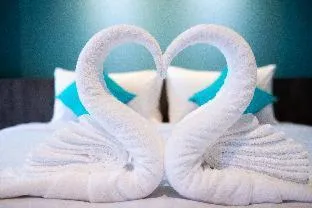 Bed in S.22 Hotel Suratthani