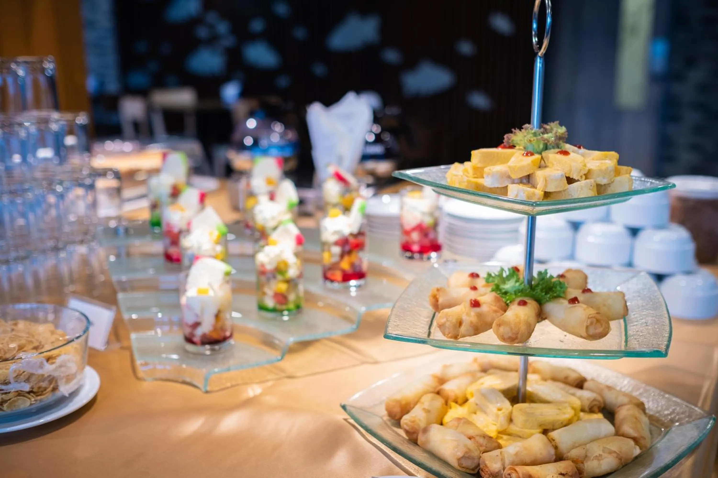 Buffet breakfast in S.22 Hotel Suratthani