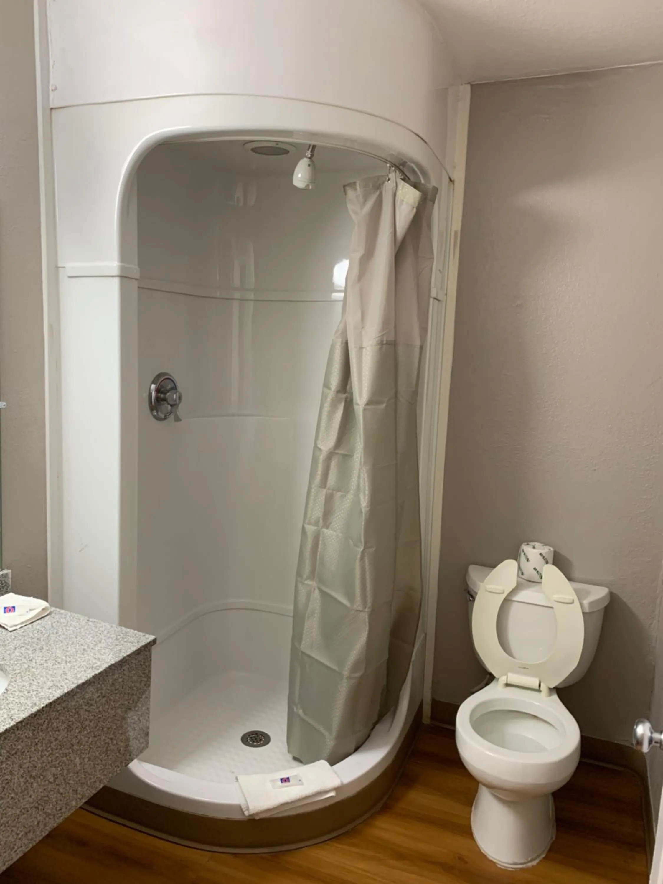 Bathroom in Motel 6-Dayton, OH