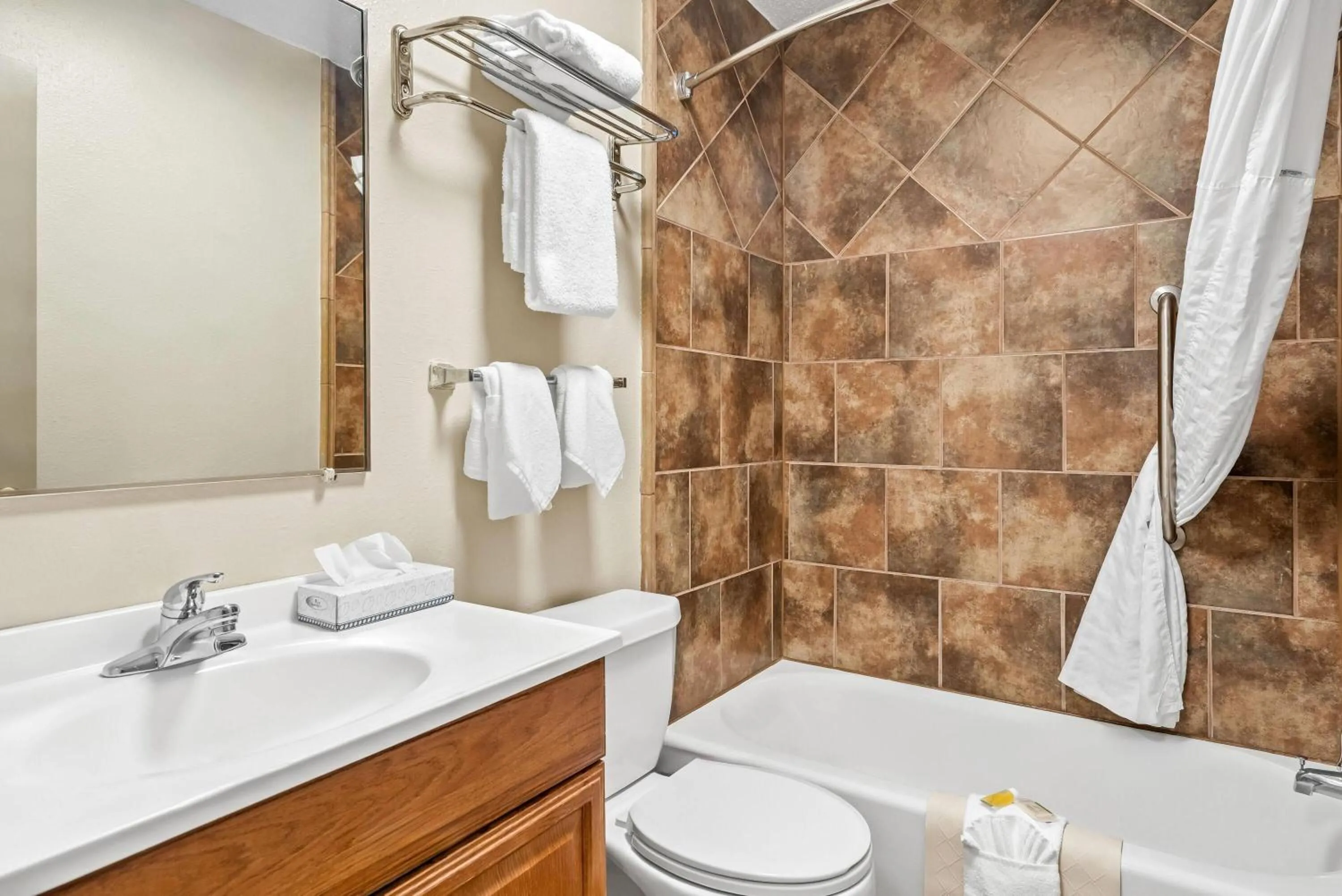 Bathroom in Days Inn by Wyndham Jacksonville NC