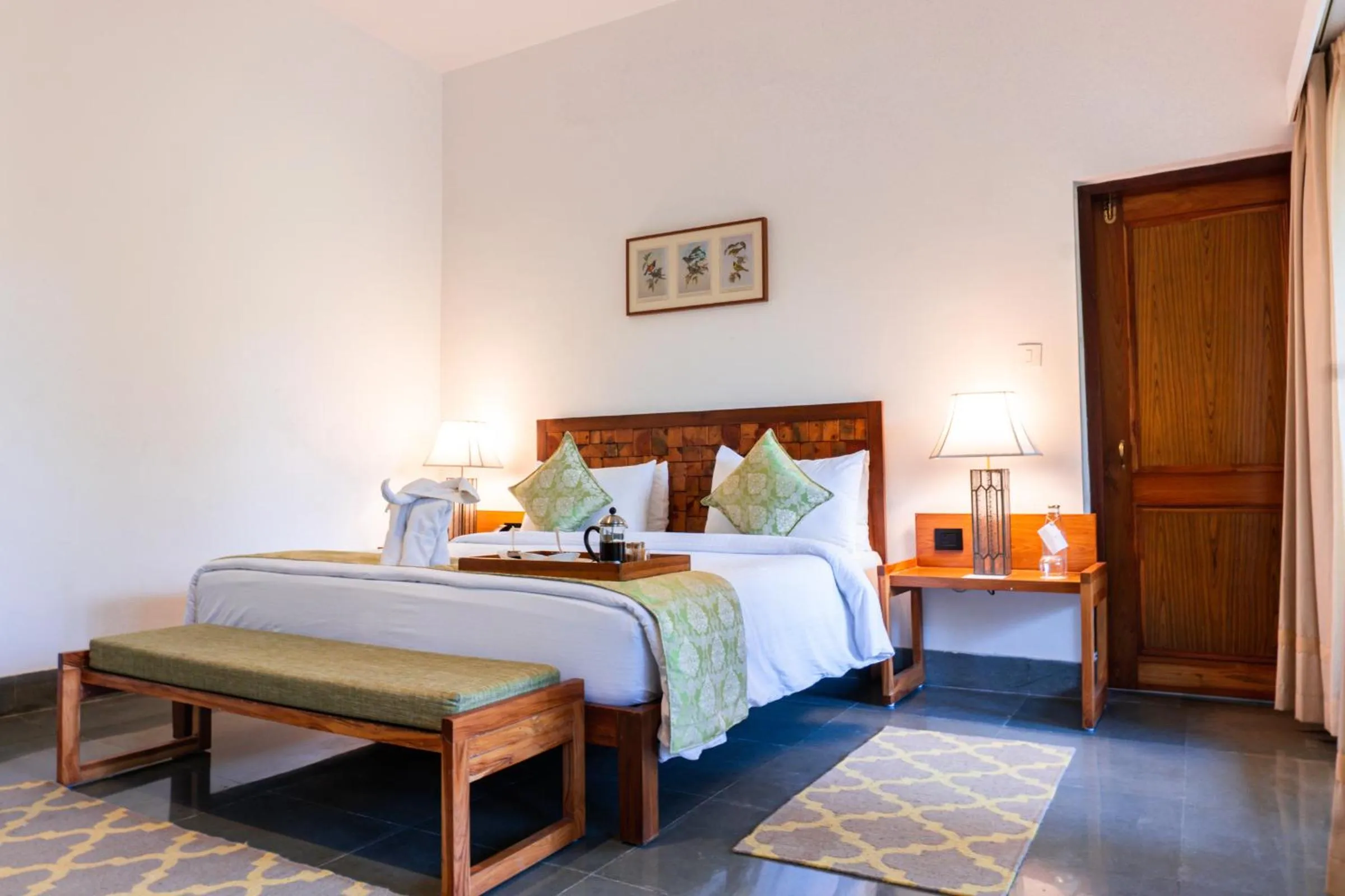 Bed in Saraca Resort & Spa Corbett