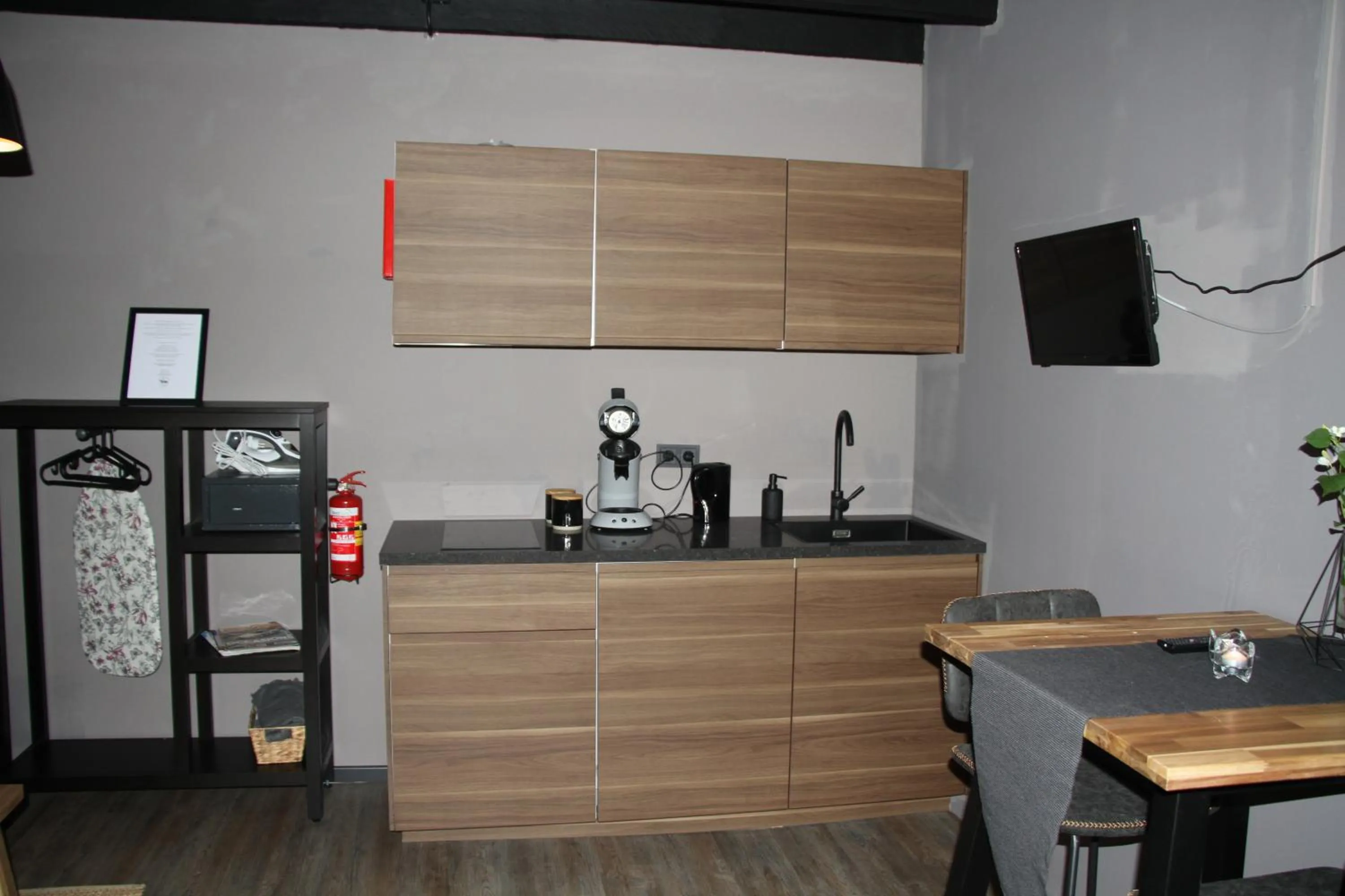 Kitchen or kitchenette in B&B de Rekkendonken