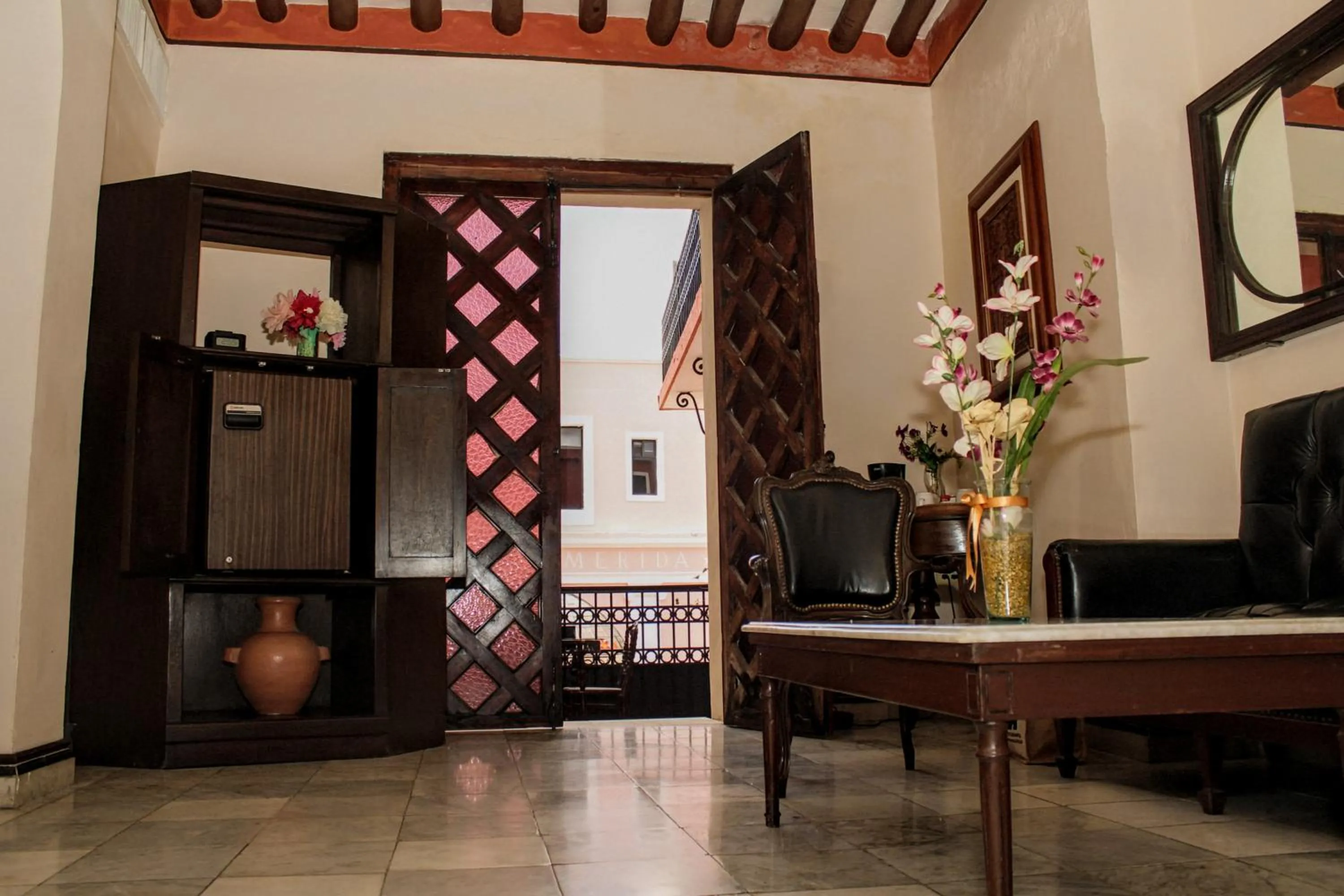 Bed in Casa del Balam Merida