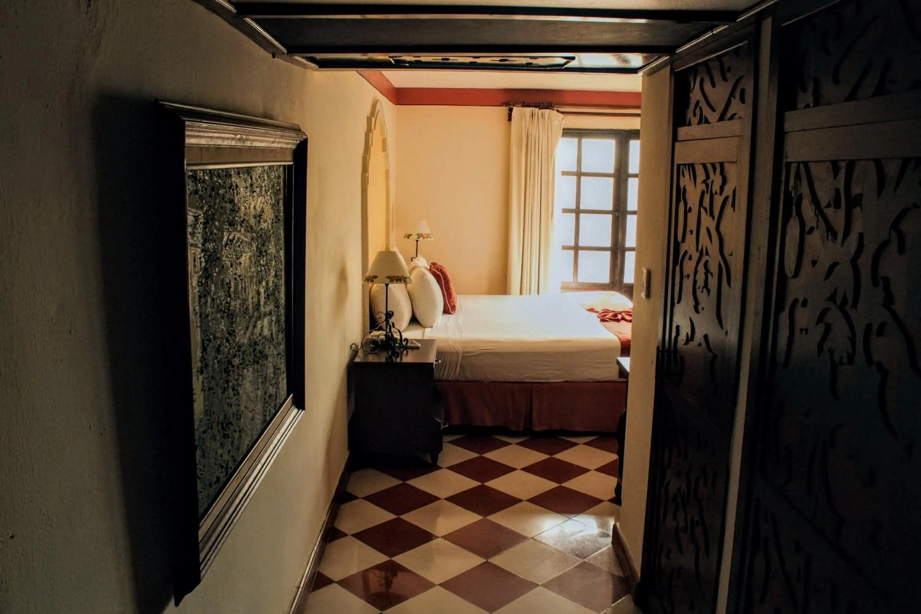 Bed in Casa del Balam Merida