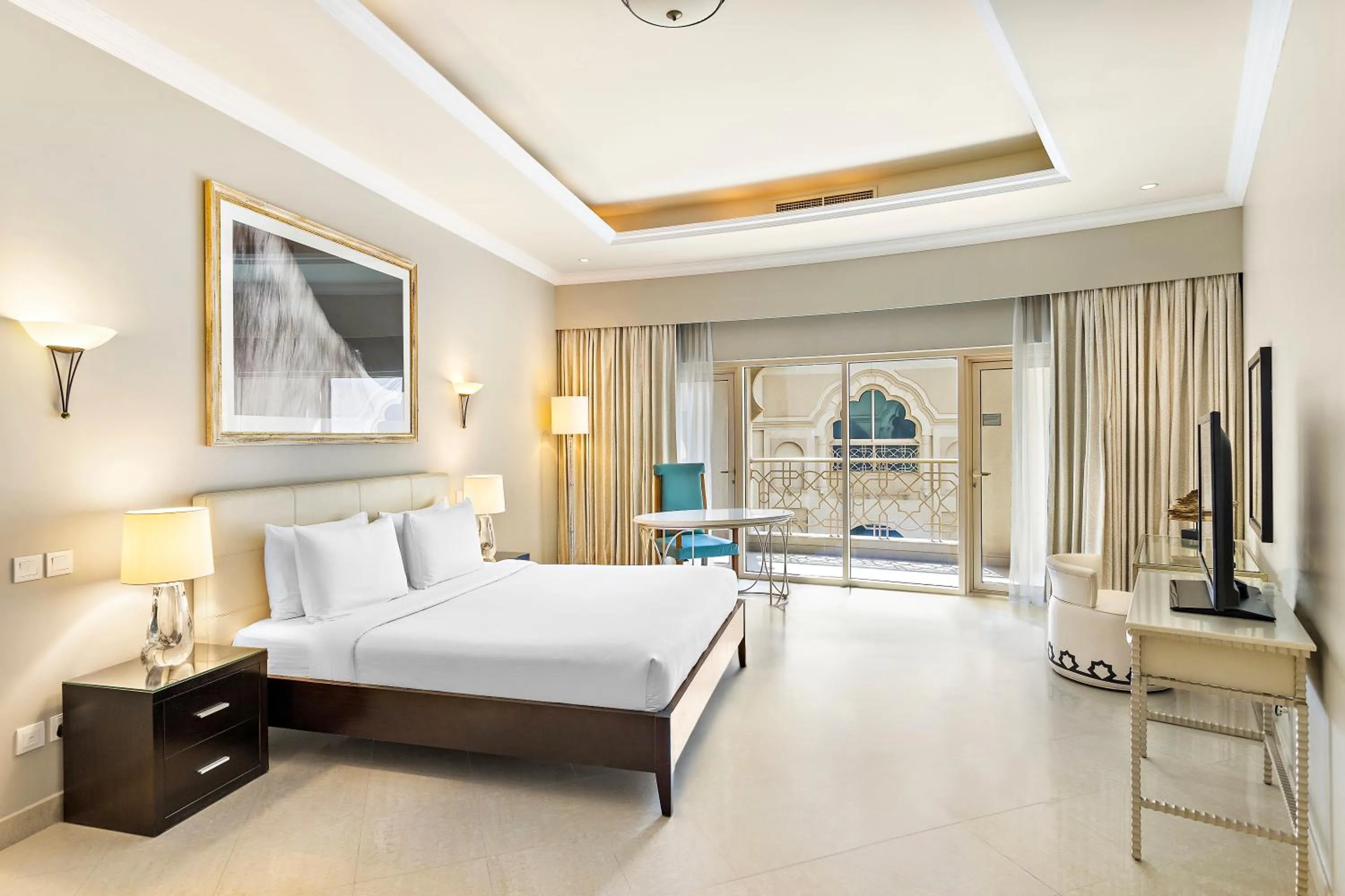 View (from property/room), Bed in Al Hamra Residence