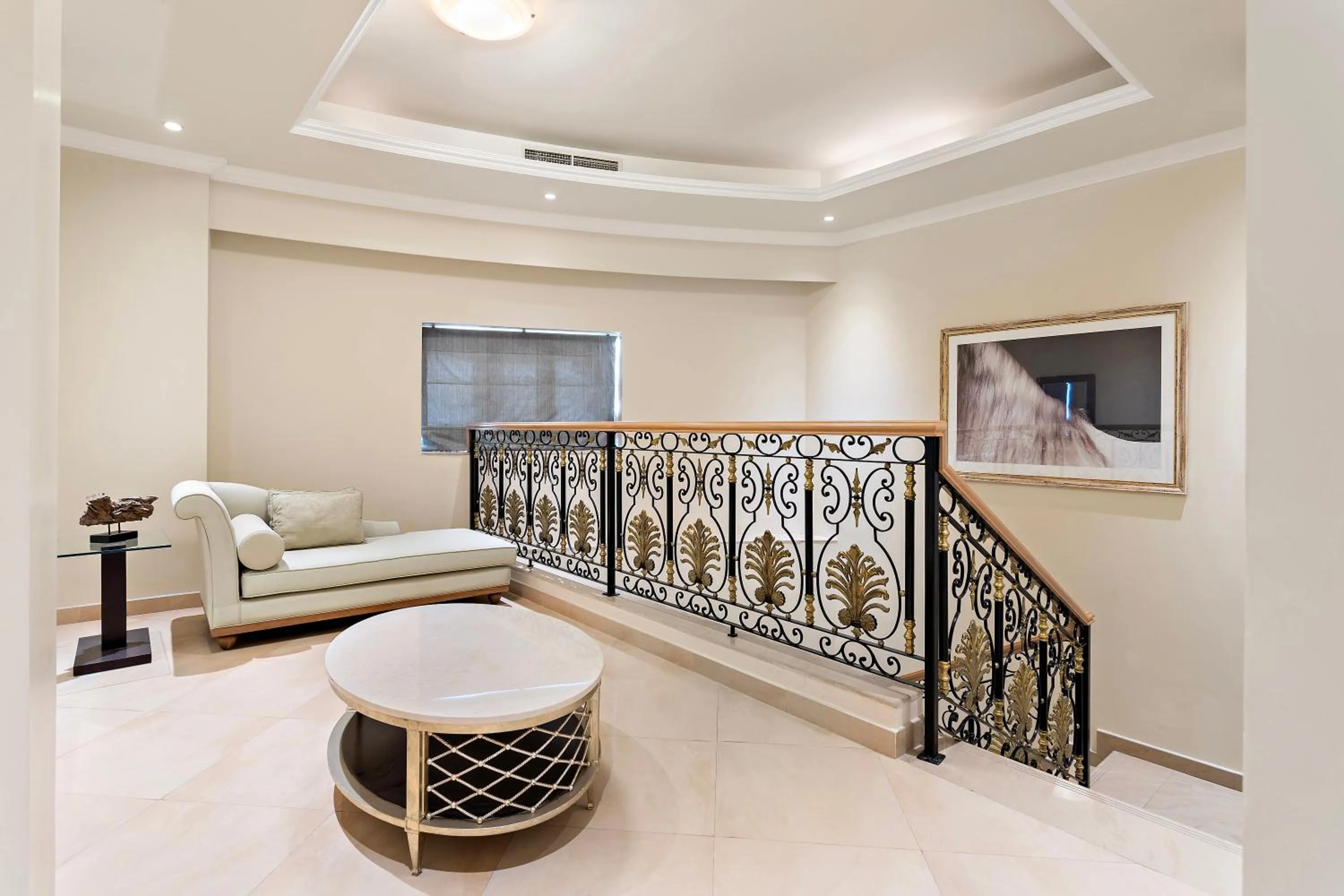 Seating area in Al Hamra Residence