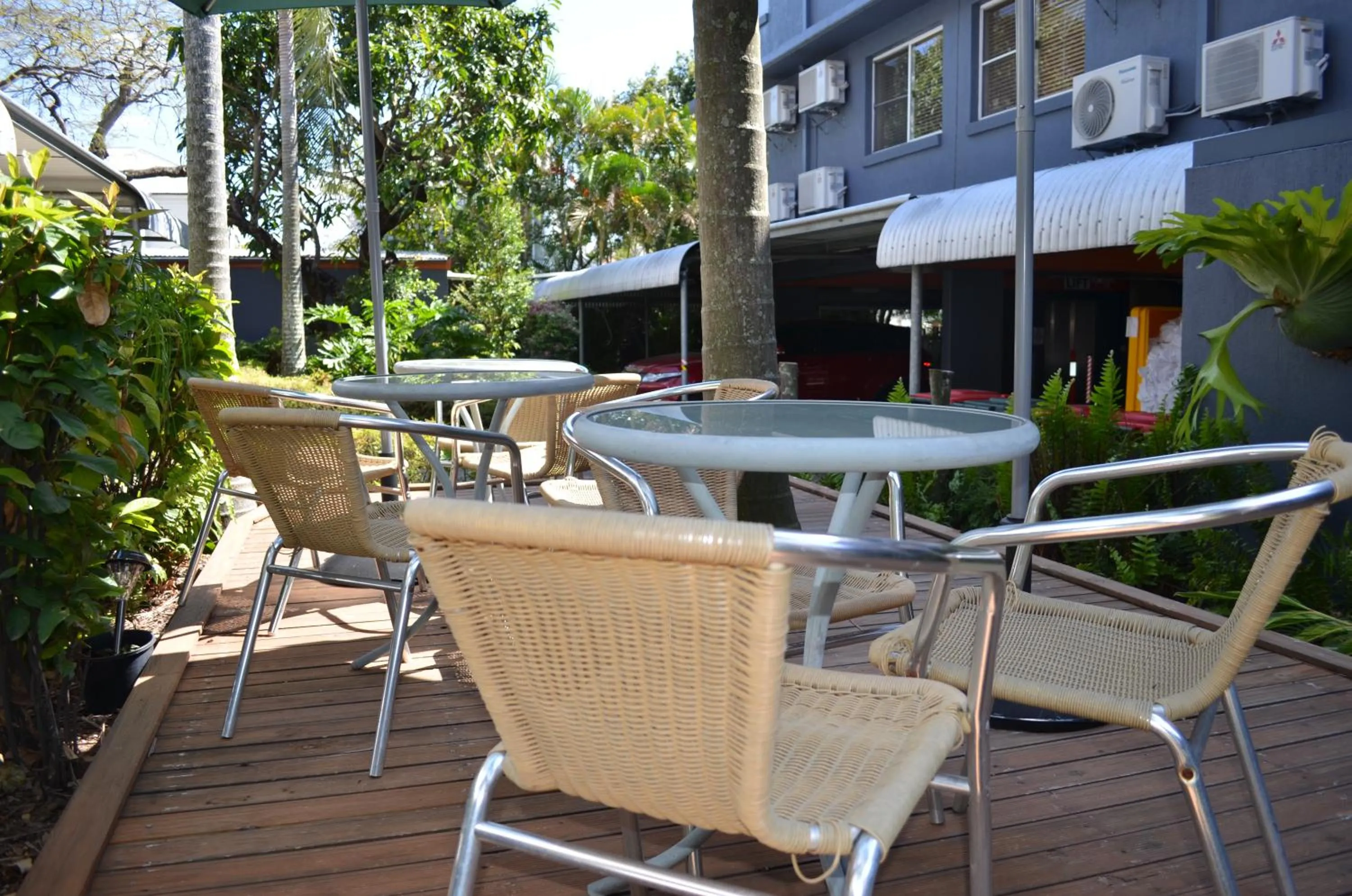 Patio in Airport Motel Brisbane