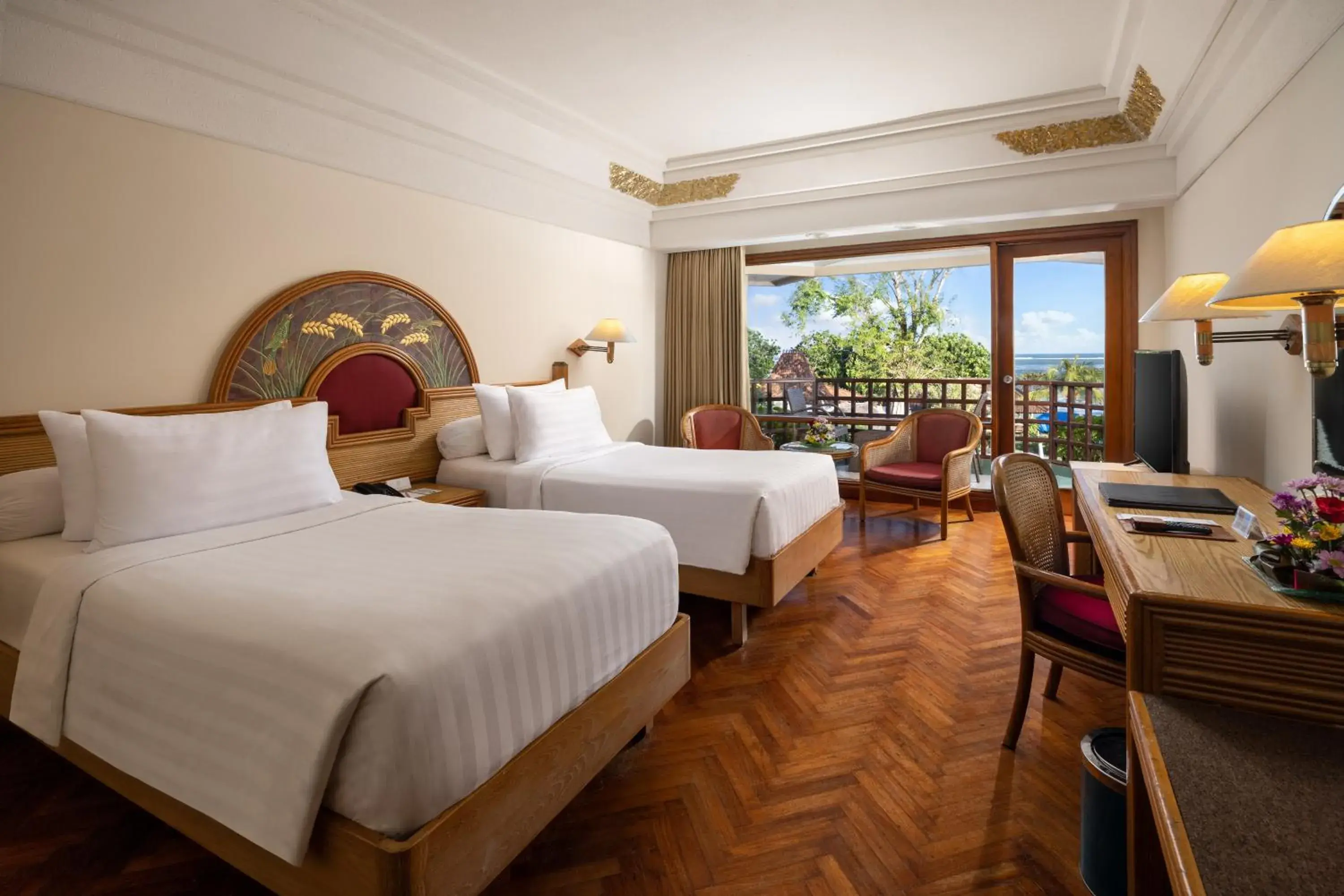 Deluxe Sea View Twin Room in Prama Sanur Beach Bali Deluxe Sea View Twin Room in Prama Sanur Beach Bali