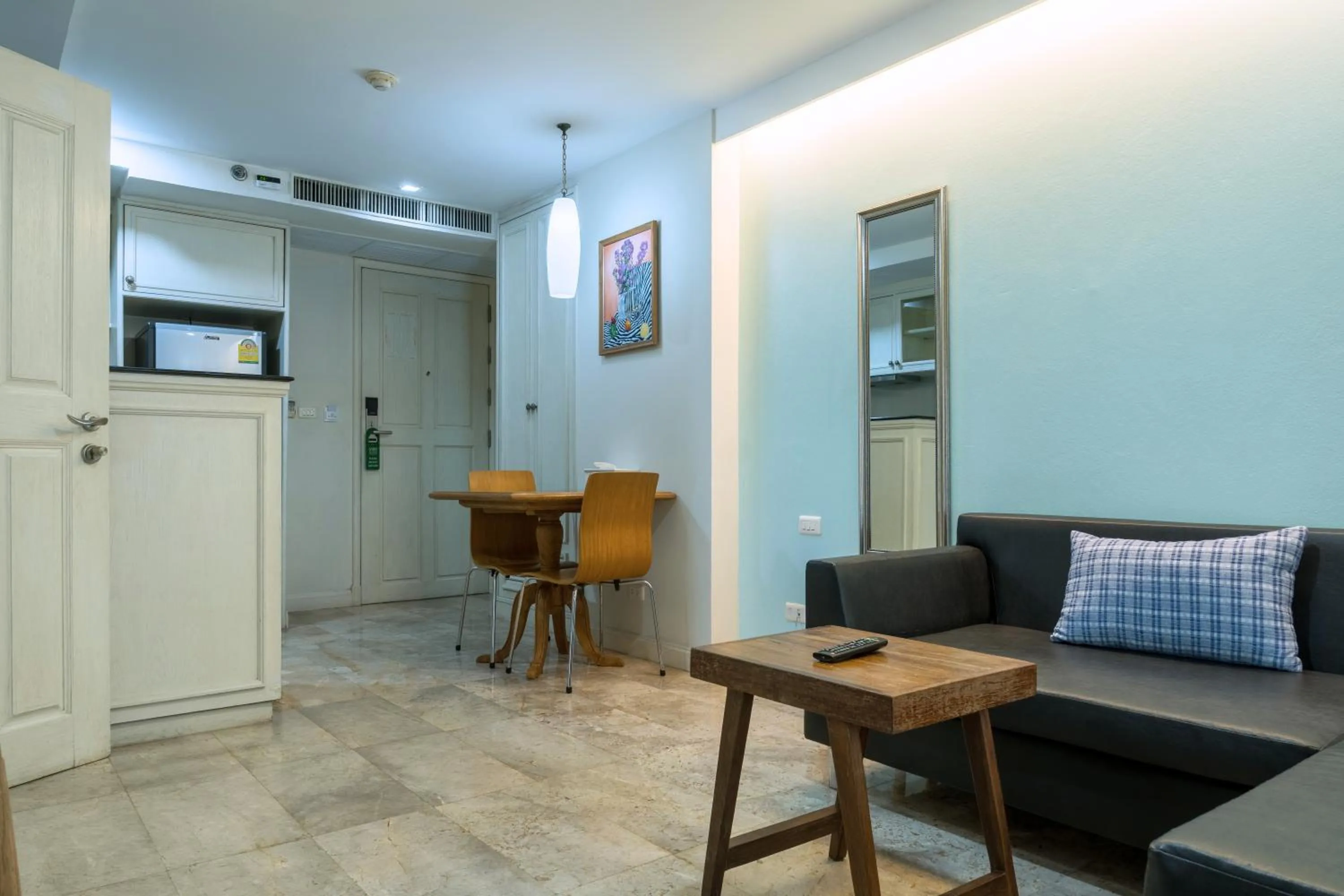 Living room in Sabai Sathorn Service Apartment