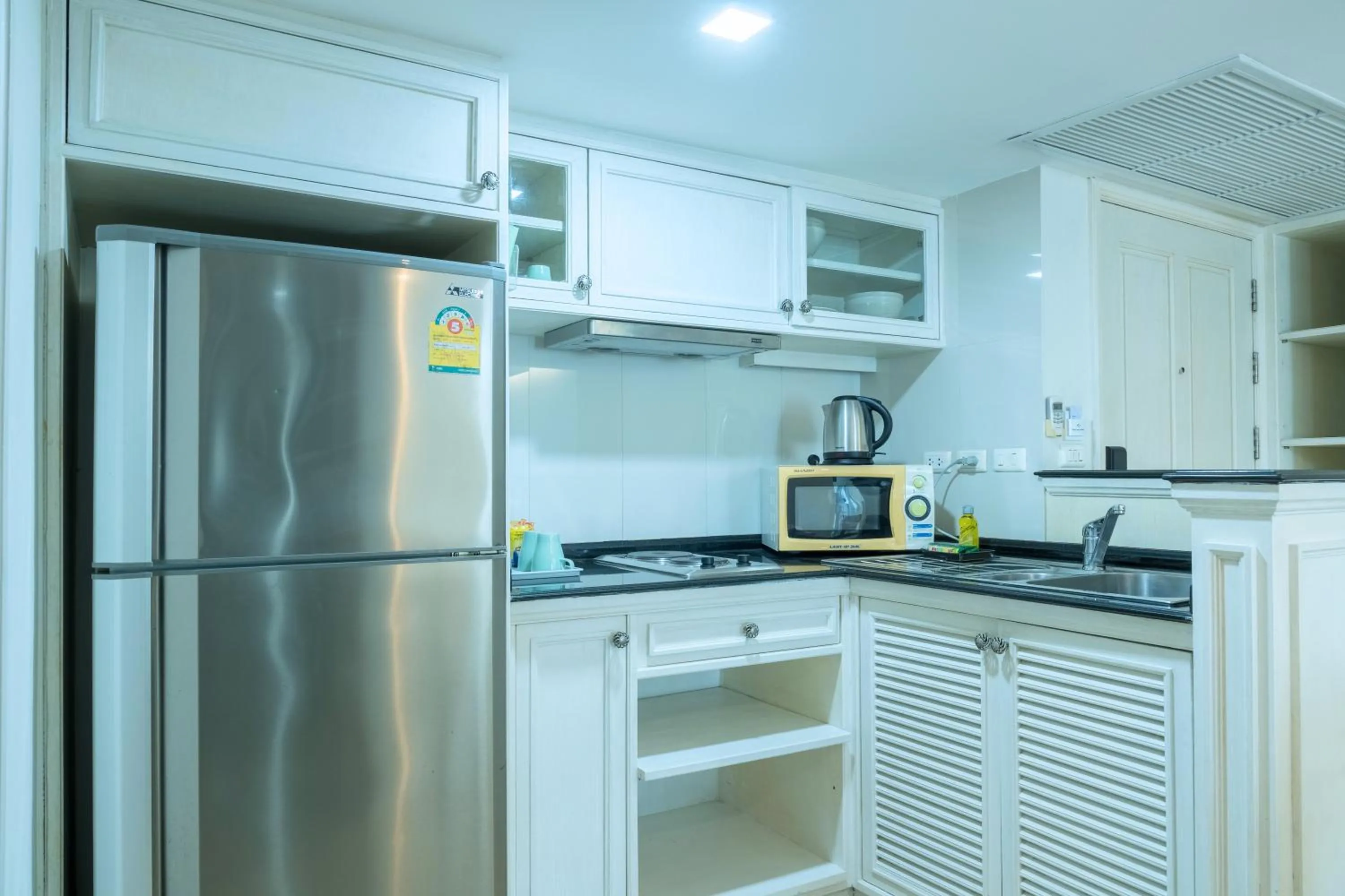 kitchen in Sabai Sathorn Service Apartment