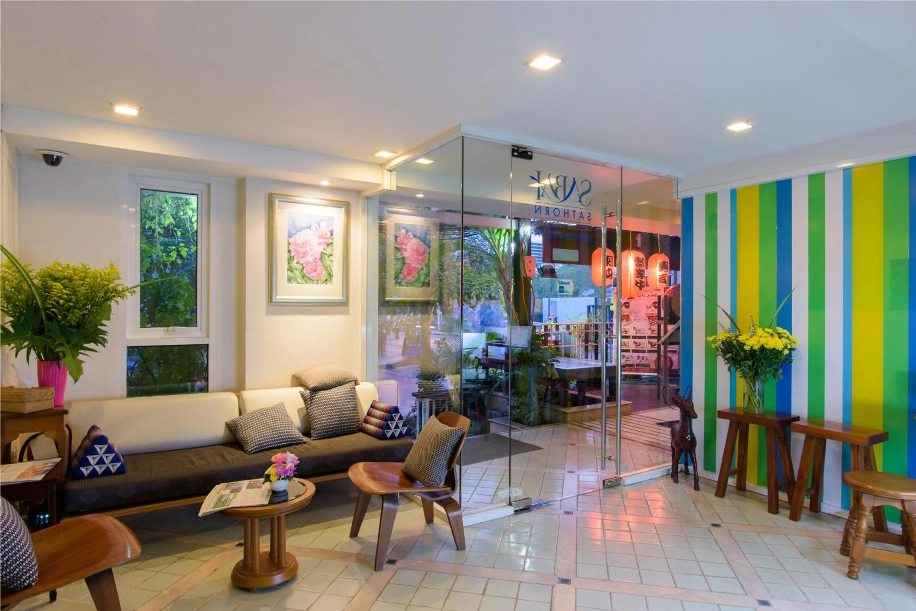 Lobby or reception in Sabai Sathorn Service Apartment