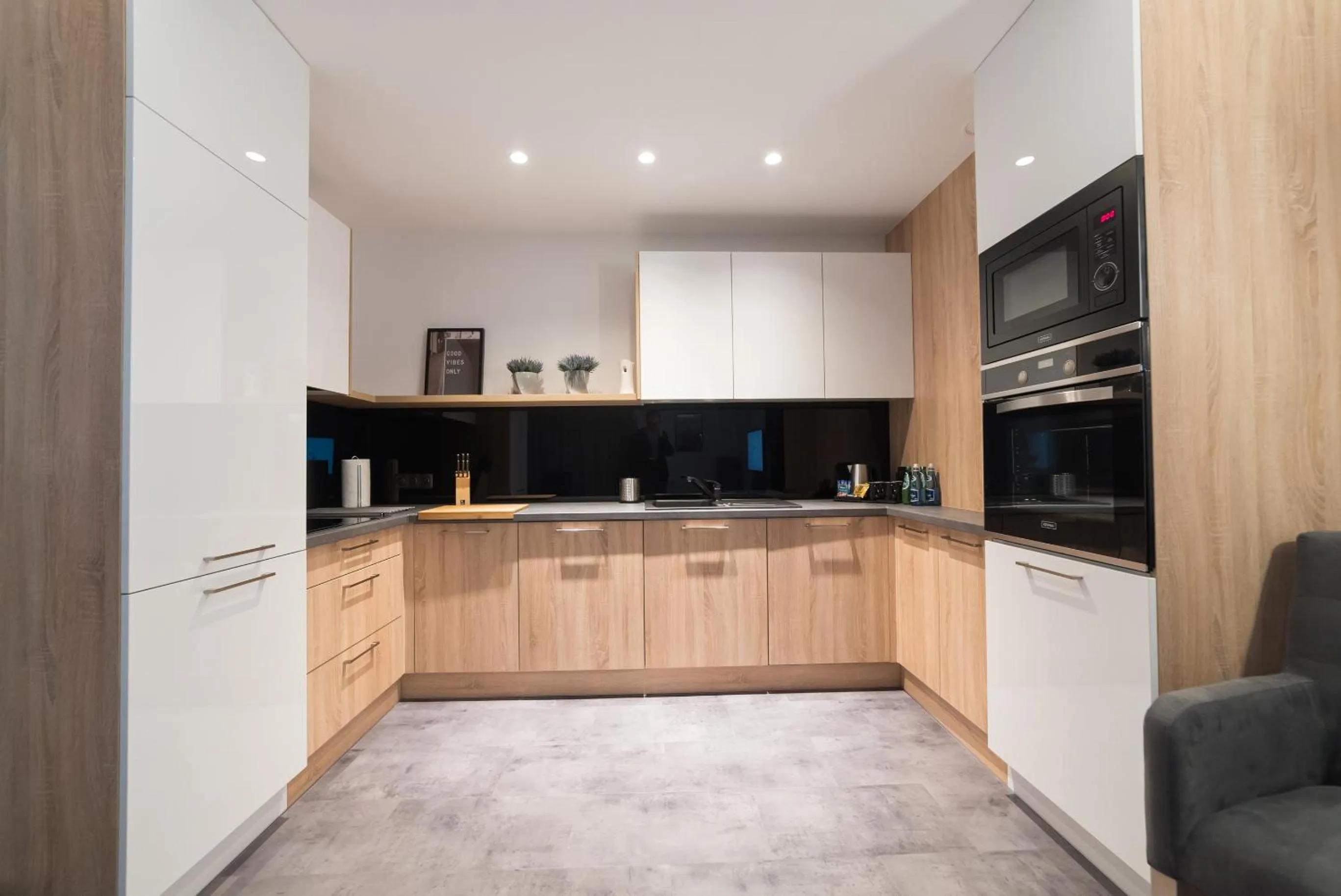 Kitchen or kitchenette in Apart-Hotel VIVI RESIDENCE & SPA