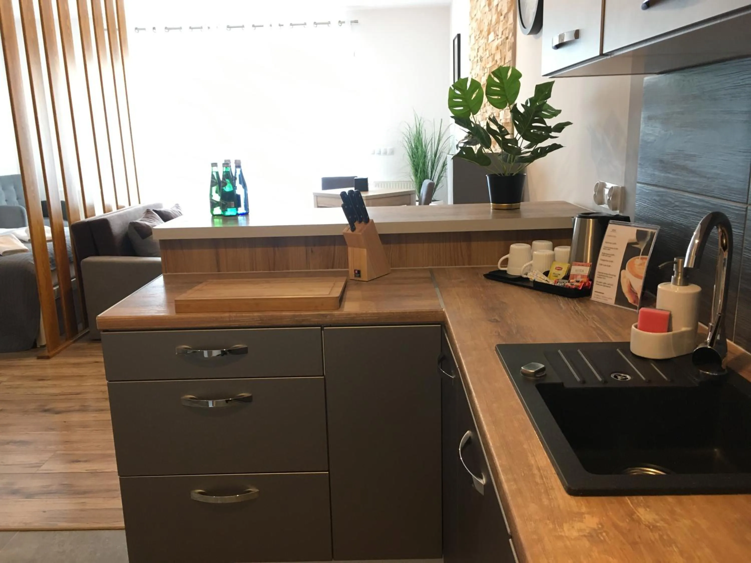 Kitchen or kitchenette in Apart-Hotel VIVI RESIDENCE & SPA