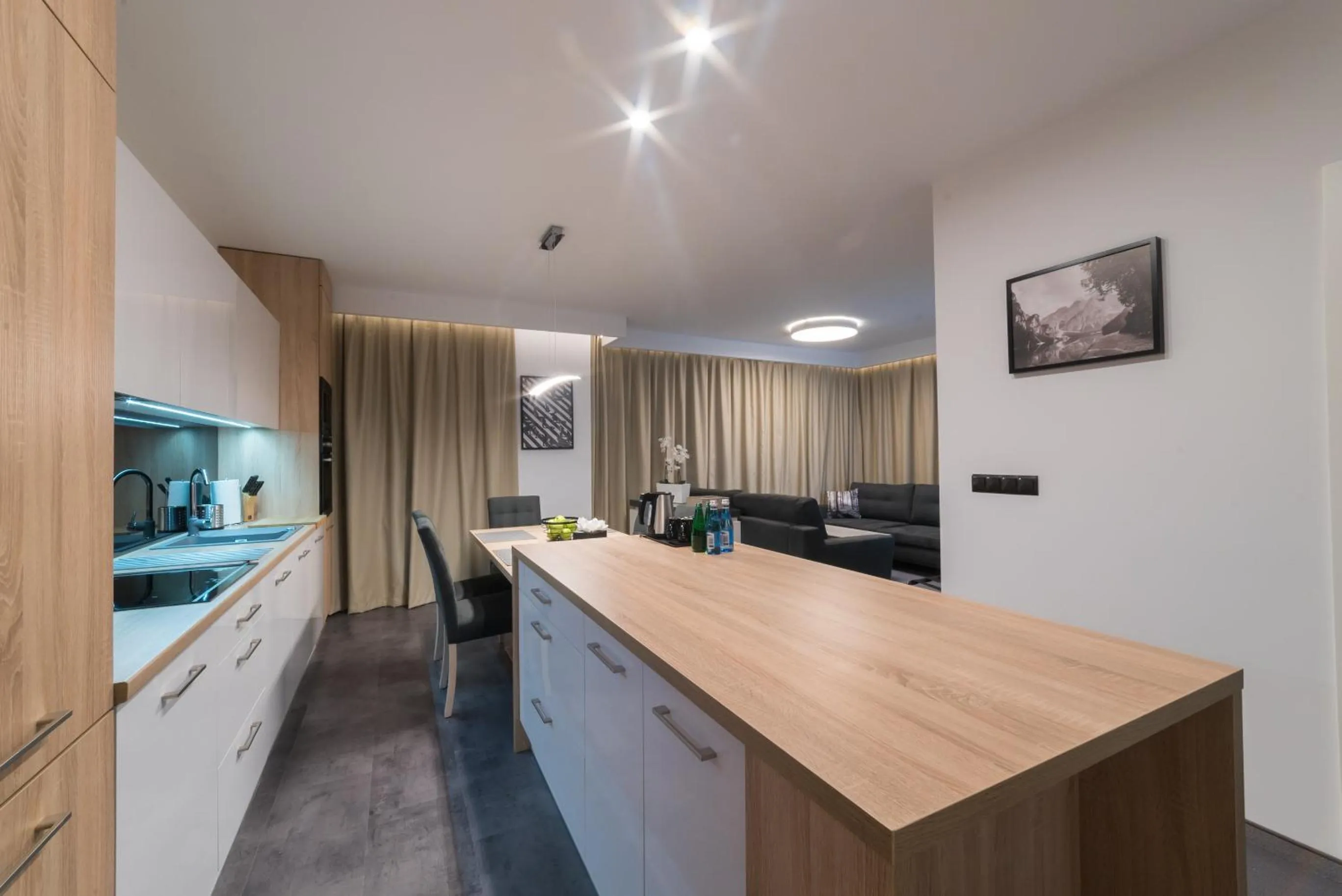 Kitchen or kitchenette in Apart-Hotel VIVI RESIDENCE & SPA