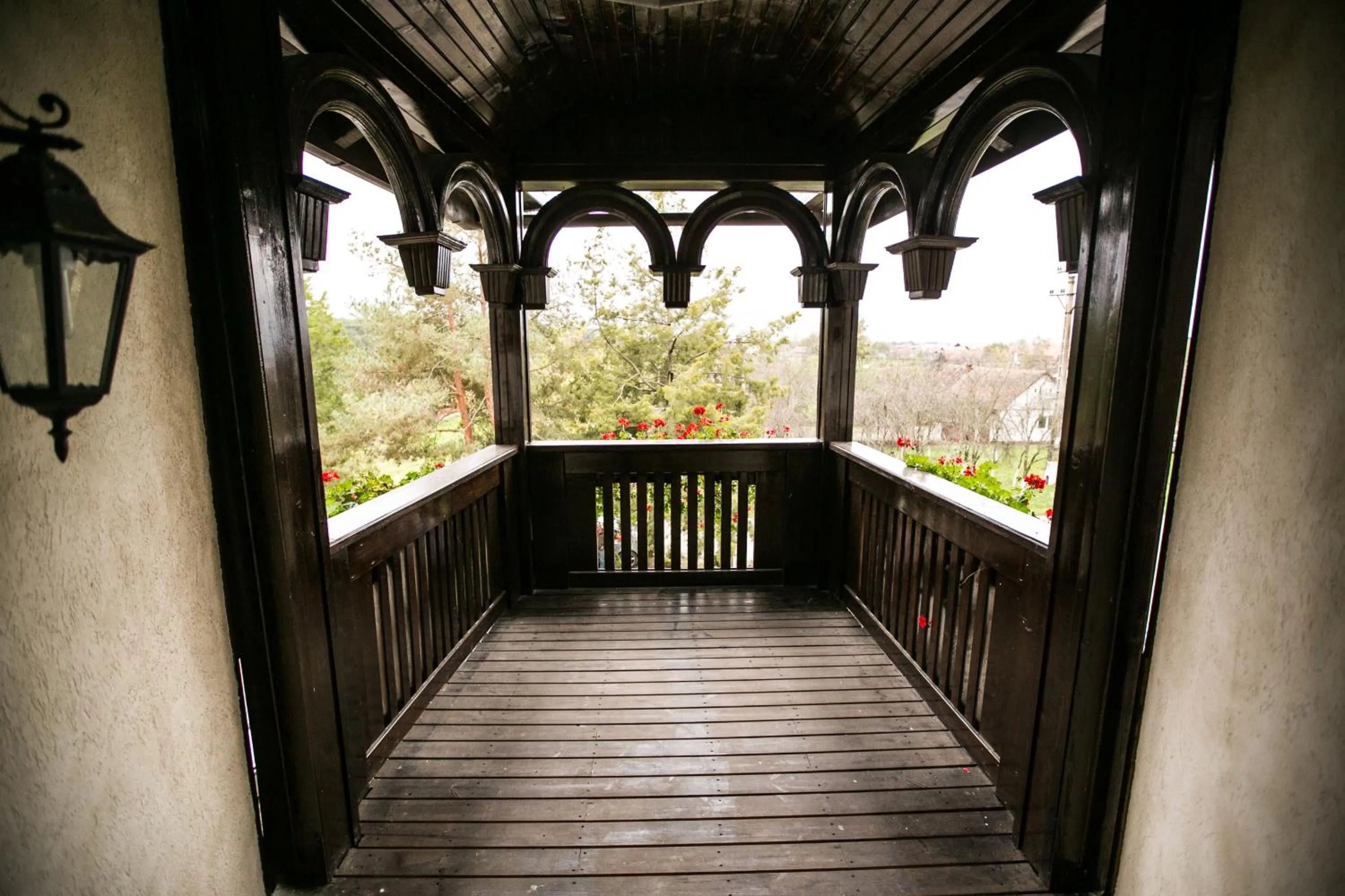 Balcony/Terrace in Hotel Stejarul