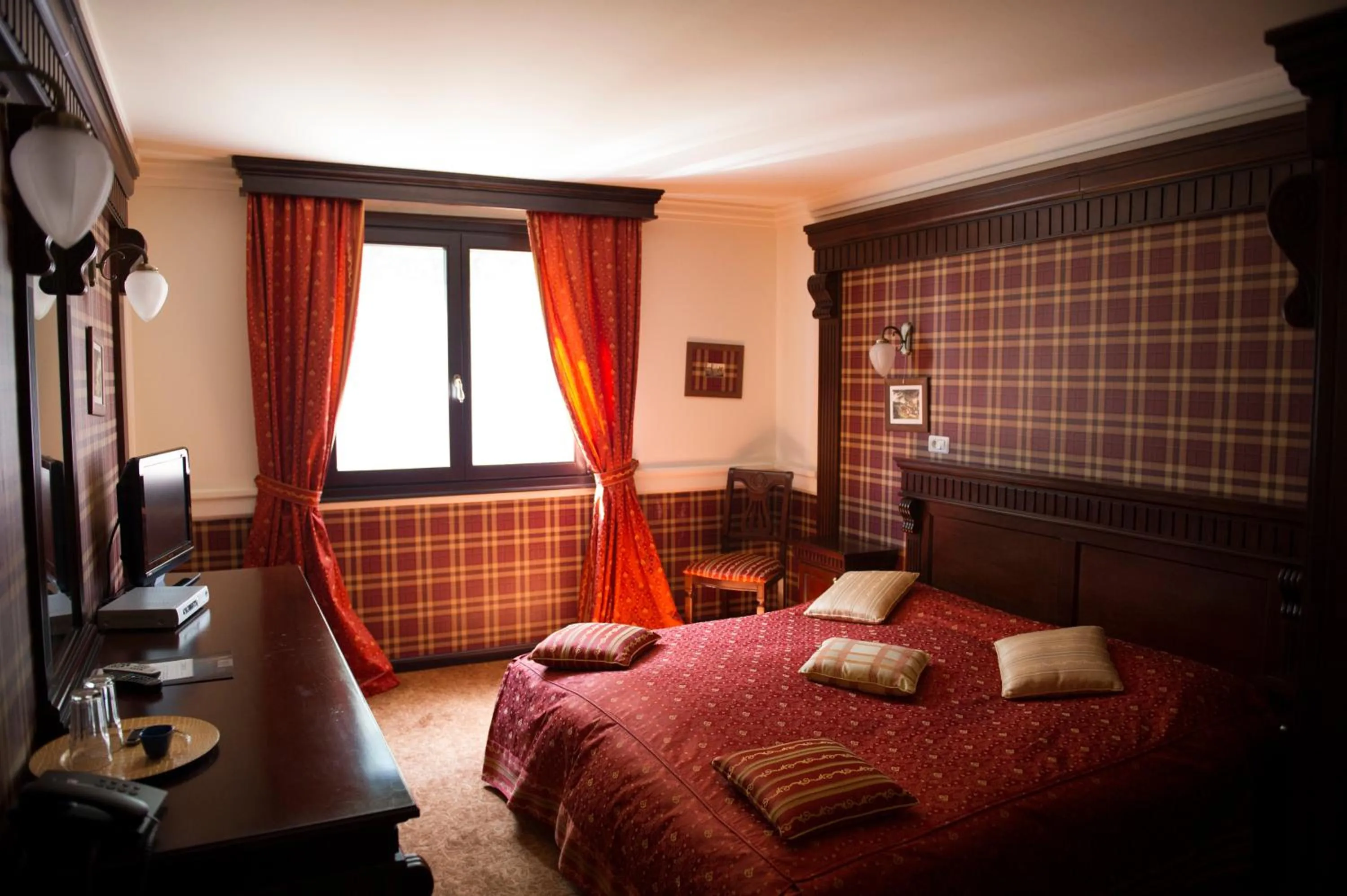 Bed in Hotel Stejarul