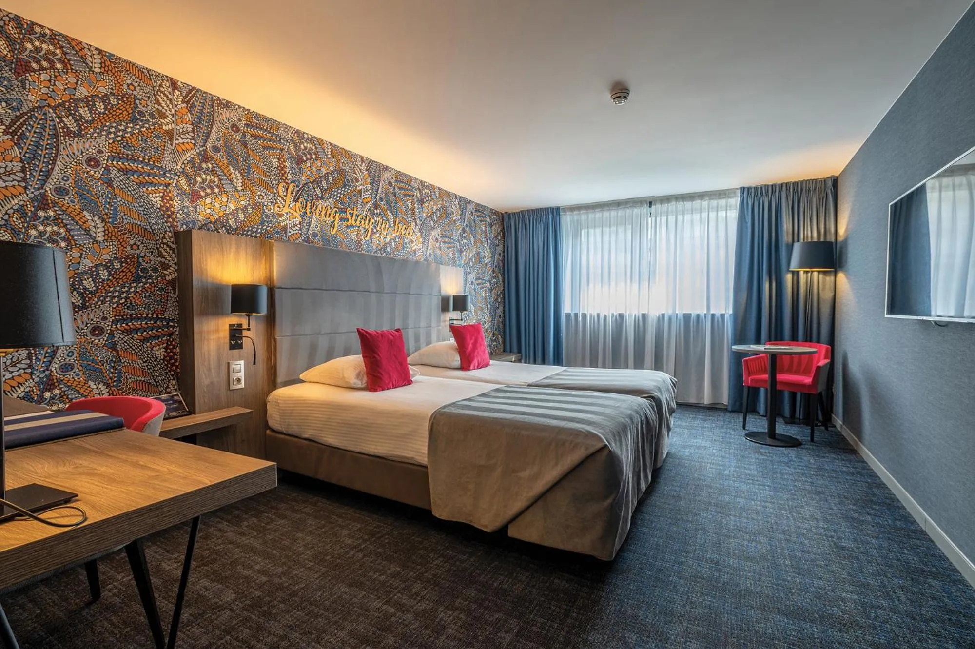 Bed in Van der Valk Hotel Liège Congres