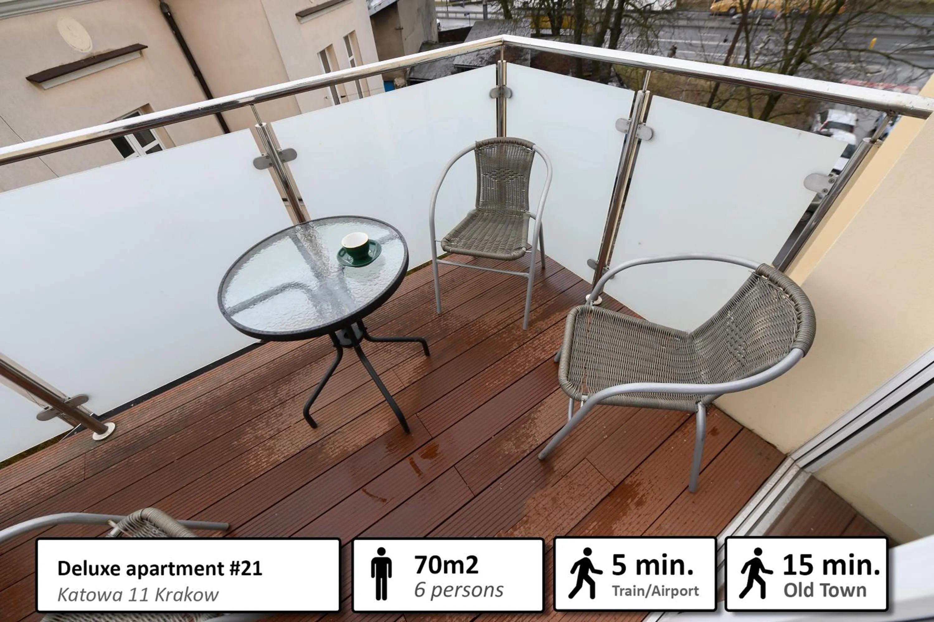 Balcony/Terrace in Station Apartments Katowa 11