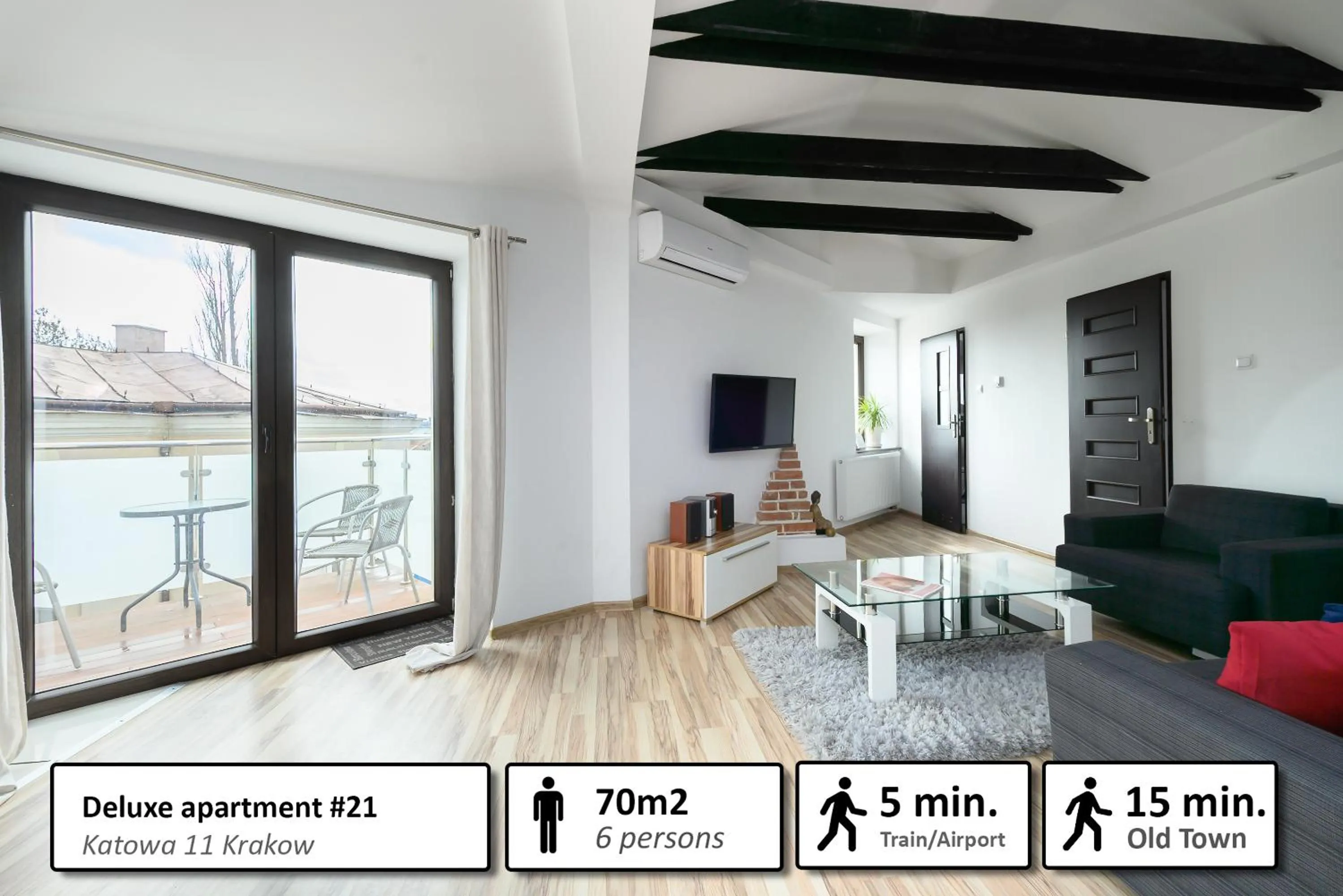 Balcony/Terrace in Station Apartments Katowa 11