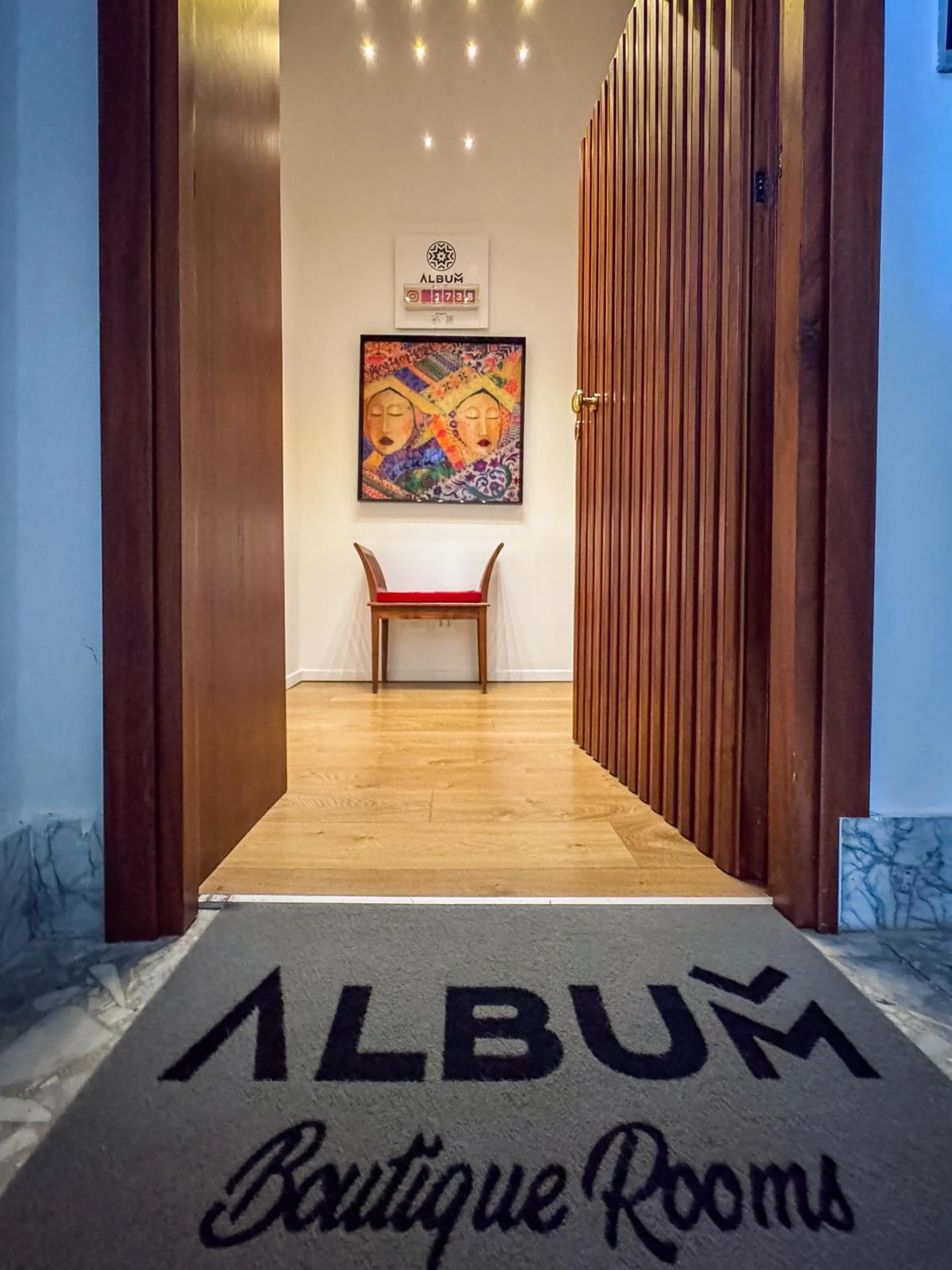 Lobby or reception in Album Boutique Rooms