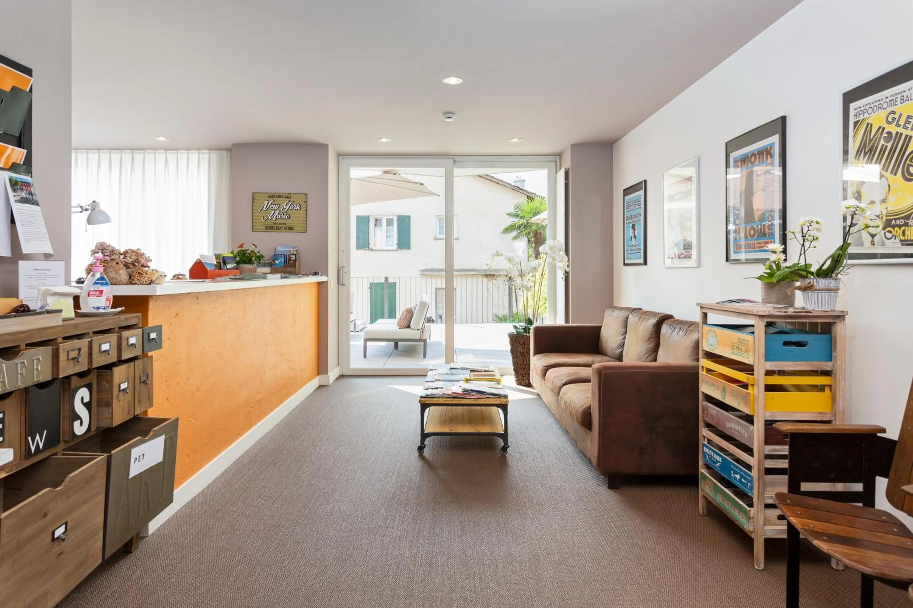 Living room in Jazz Hotel Ascona