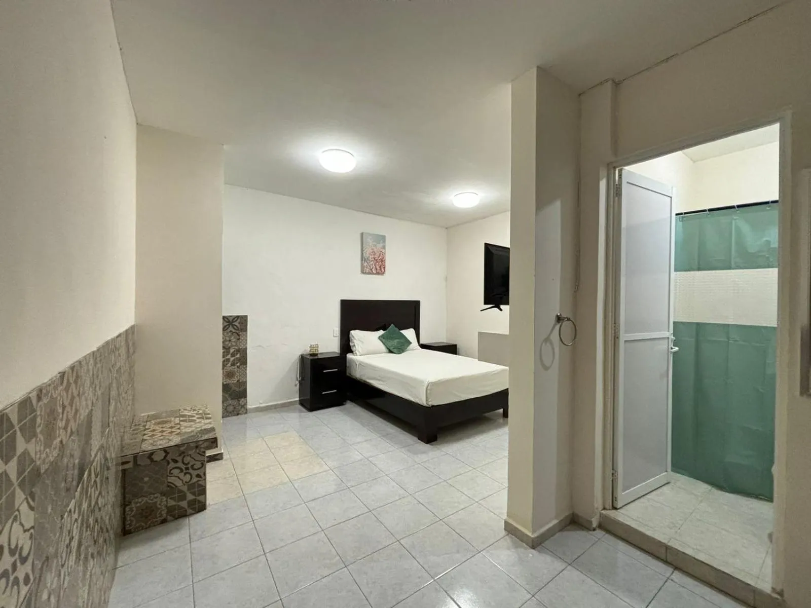 Bed in Hotel Awazul Bacalar