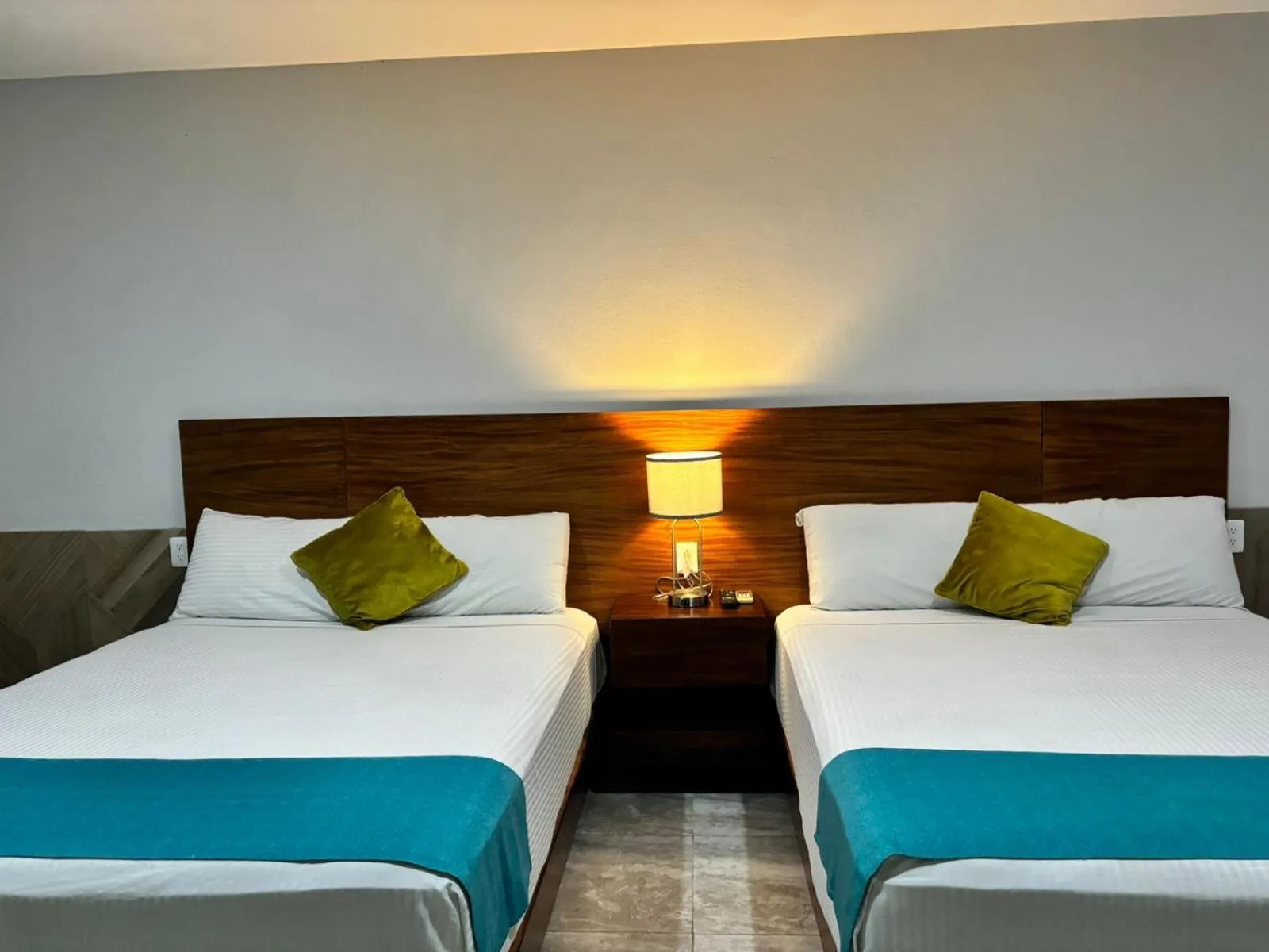 Bed in Hotel Awazul Bacalar