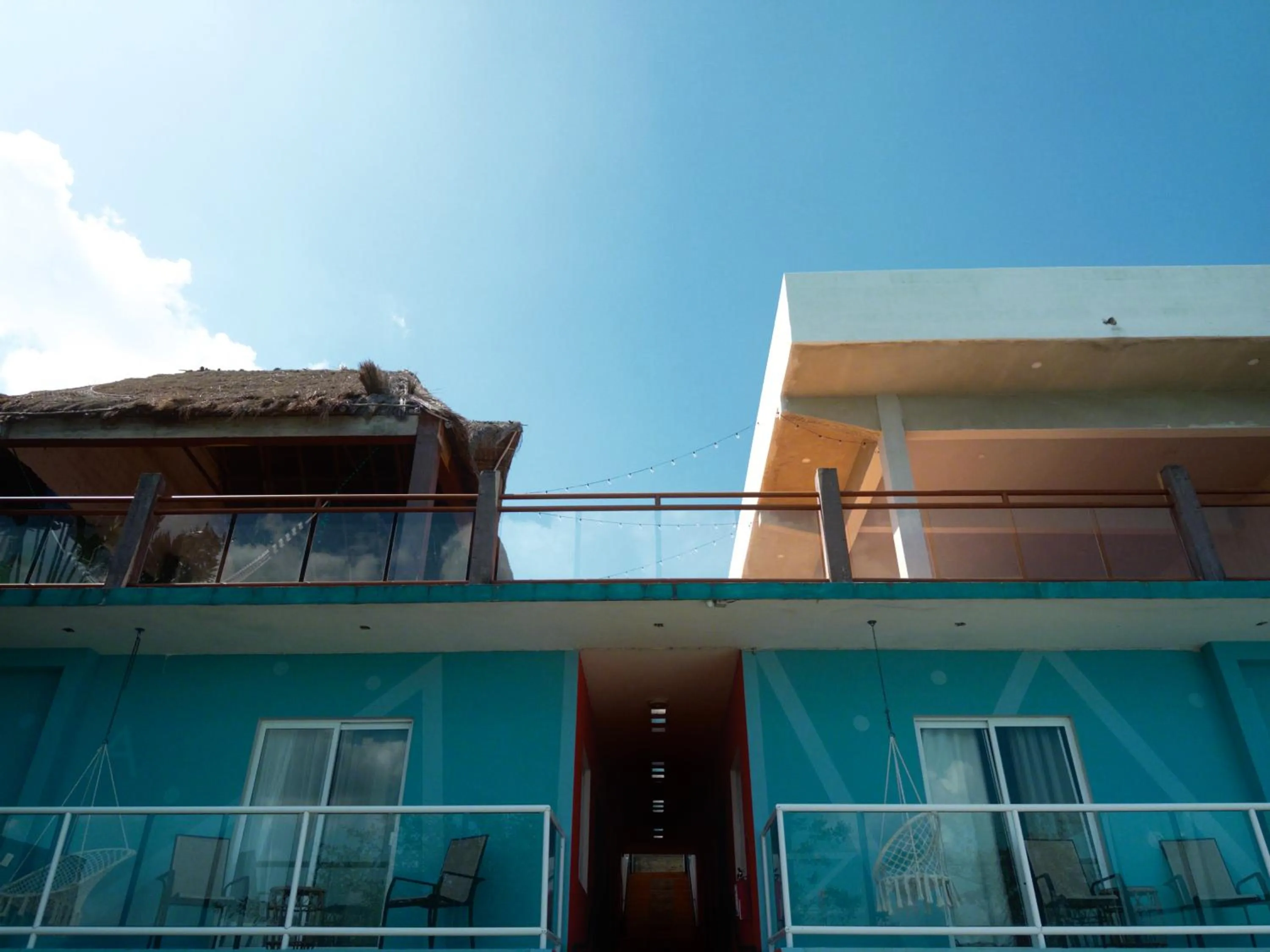 Property building in Hotel Awazul Bacalar