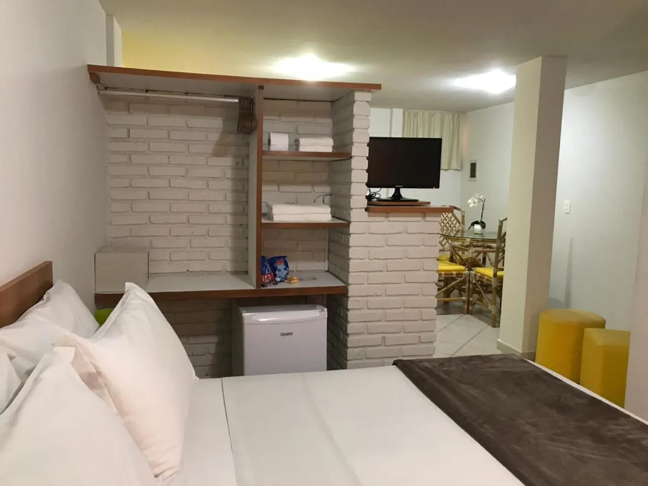 Bed in Pousada Laranja - Nova Administração