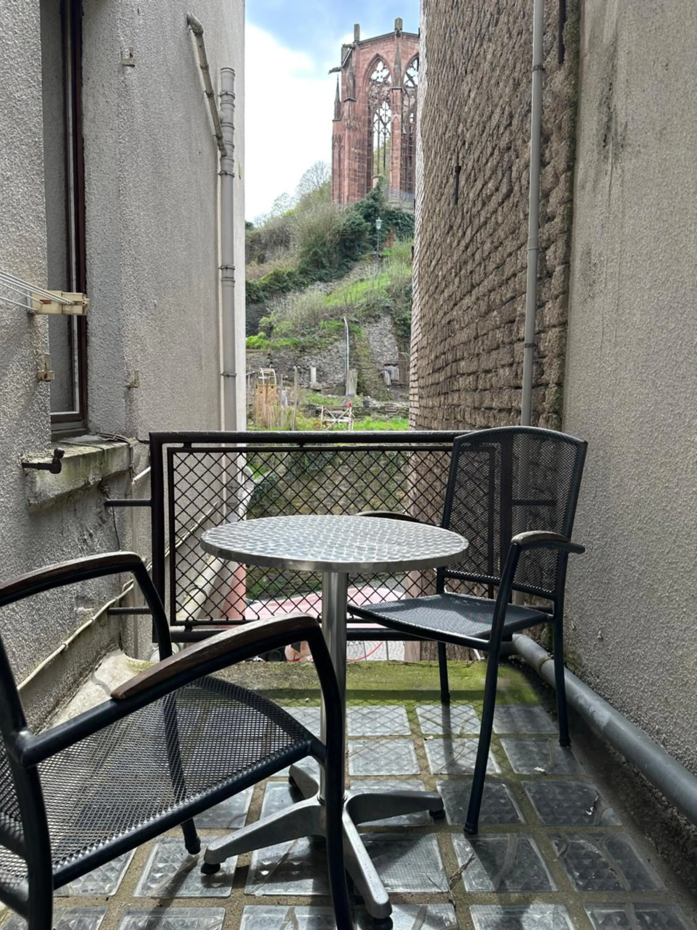 Balcony/Terrace in Hotel-Café-Burg Stahleck