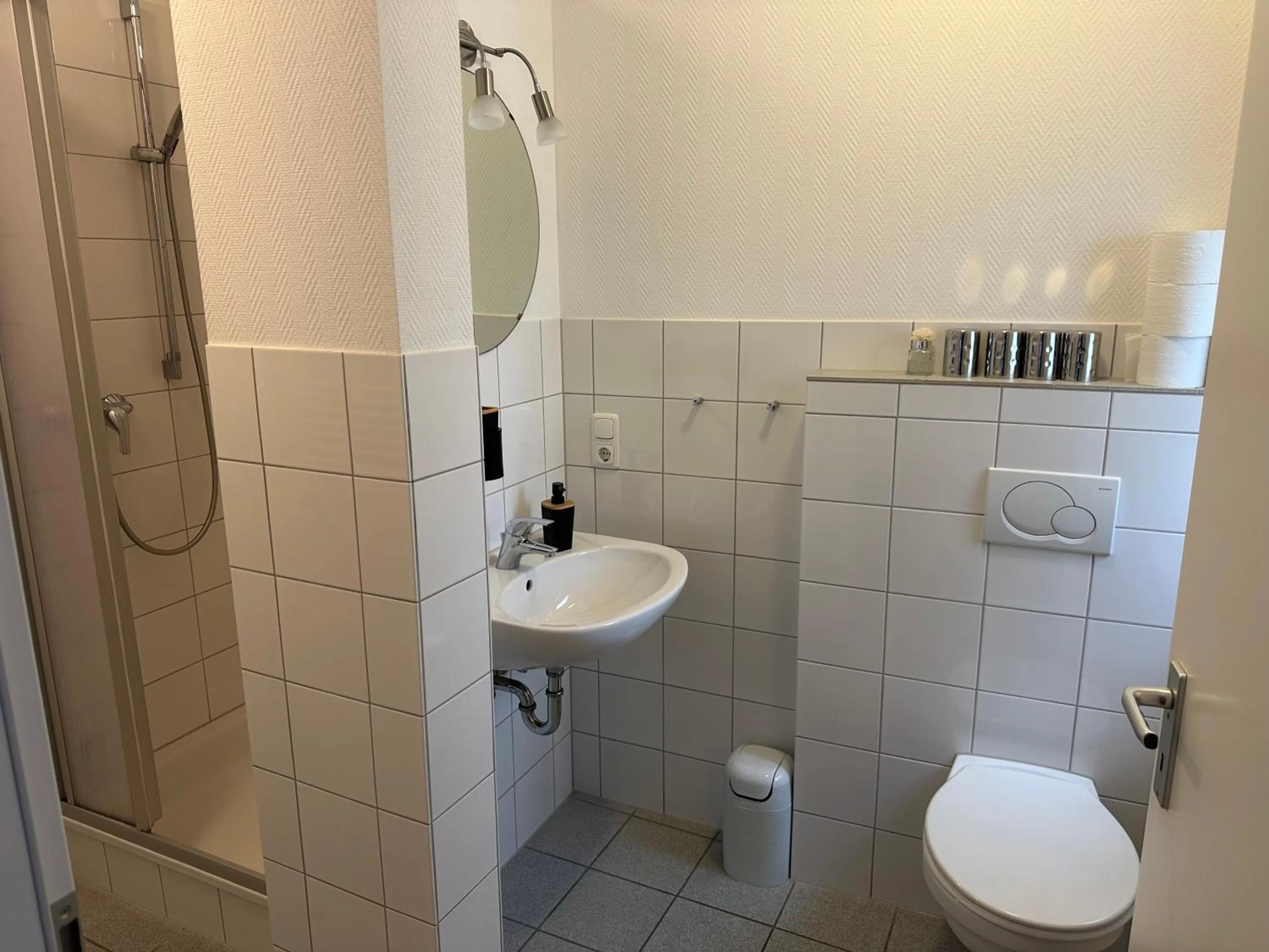 Shower in Hotel-Café-Burg Stahleck