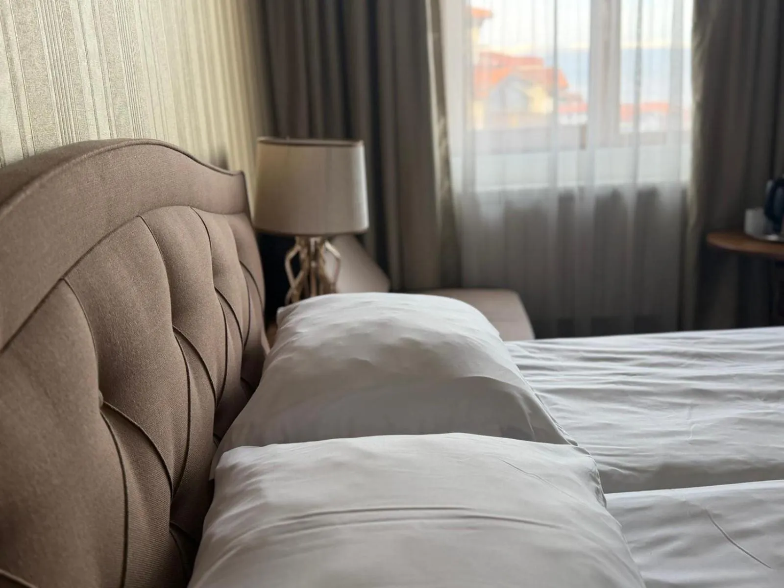 Bed in Family Hotel Lazur