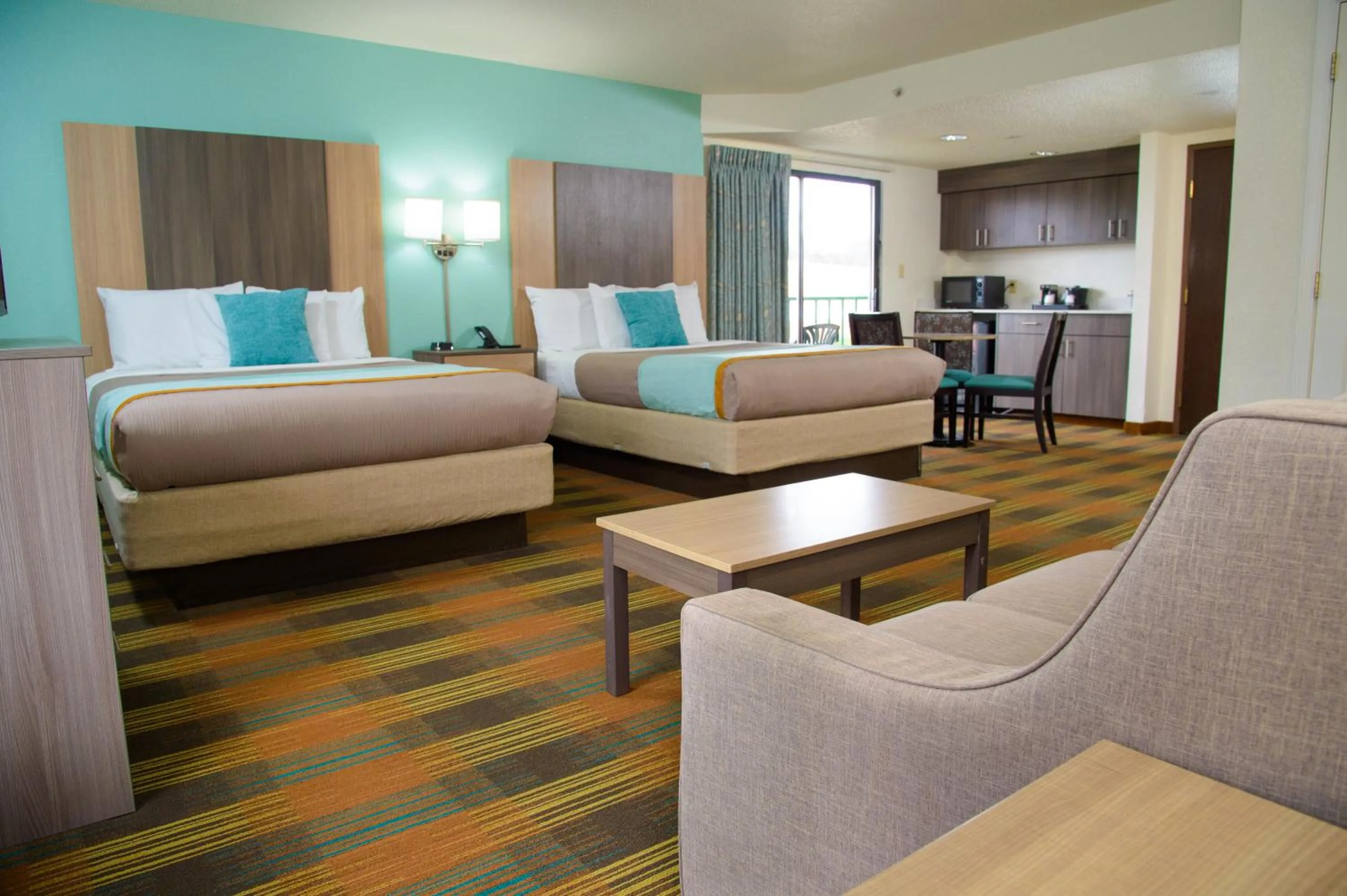 Bed in Pigeon River Inn