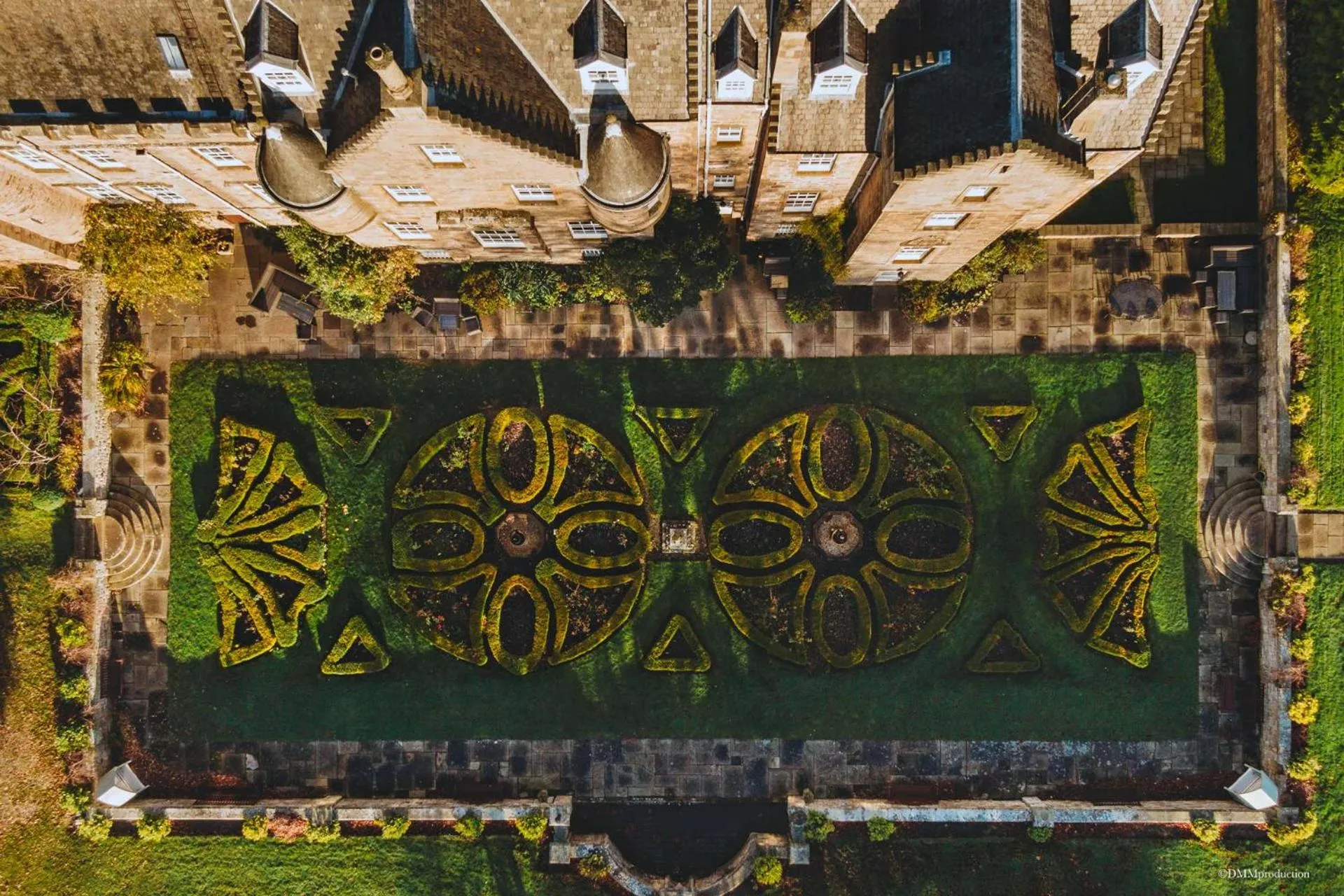 Bird's eye view in Carberry Tower Mansion House and Estate