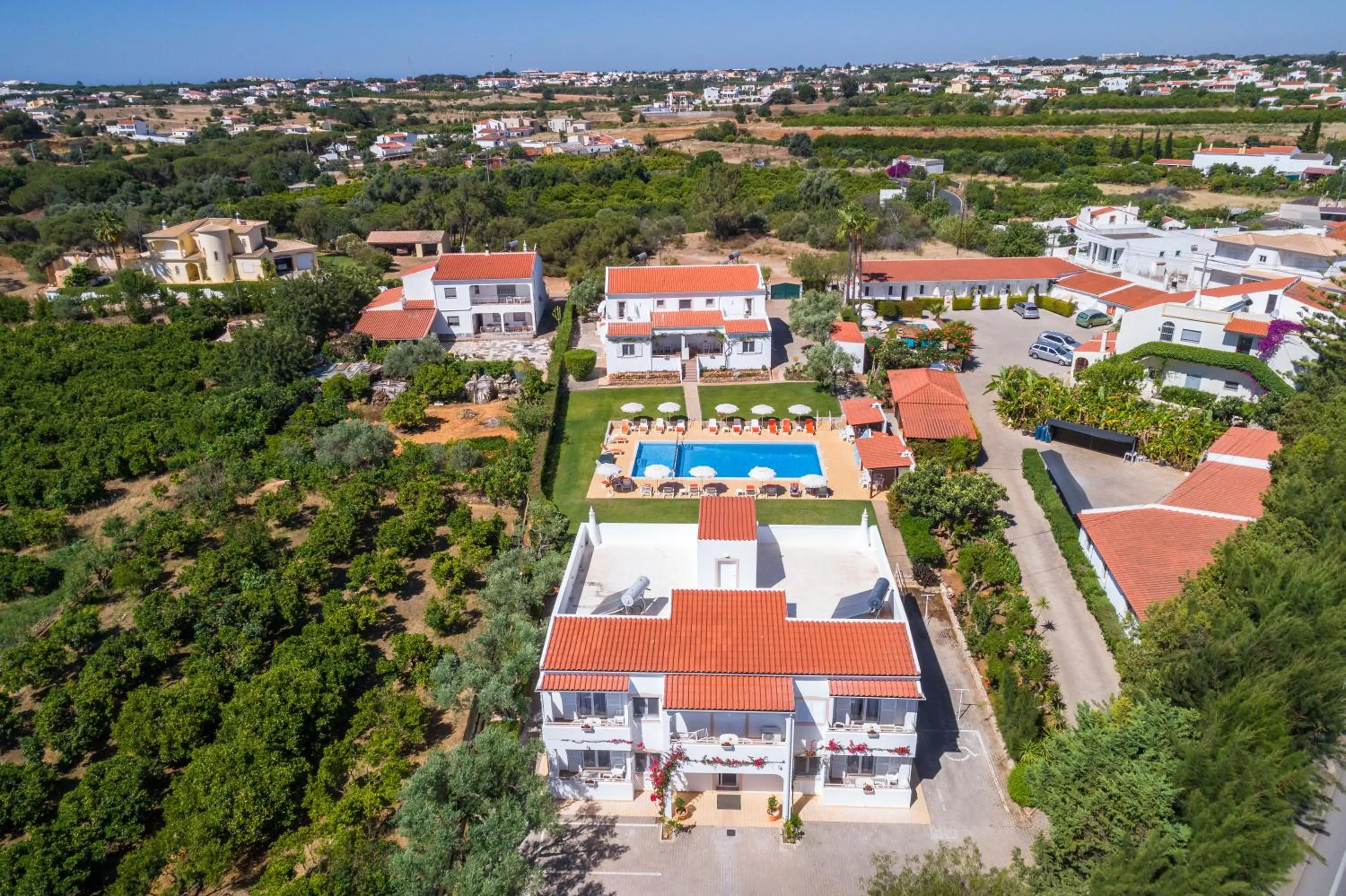 Bird's eye view in Apartamentos Flor da Laranja, Albufeira by AlgarveBlossom