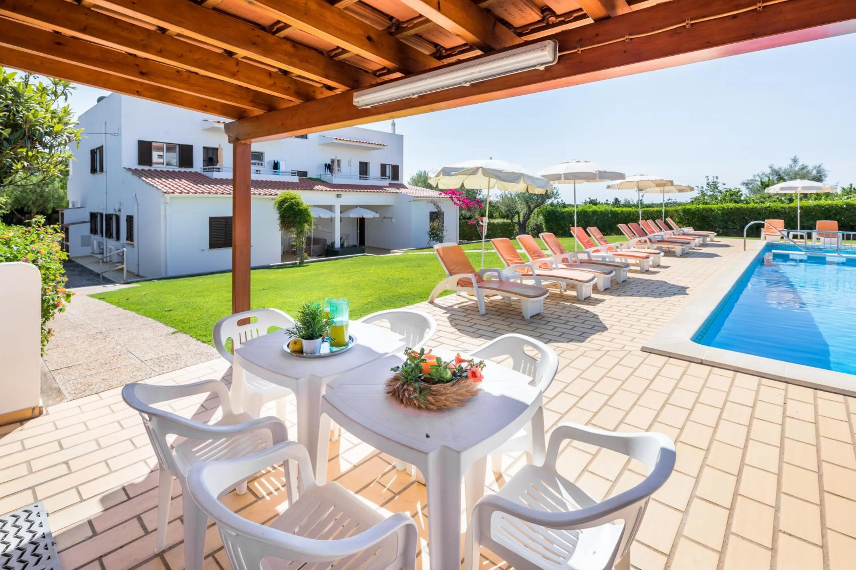 Patio in Apartamentos Flor da Laranja, Albufeira by AlgarveBlossom