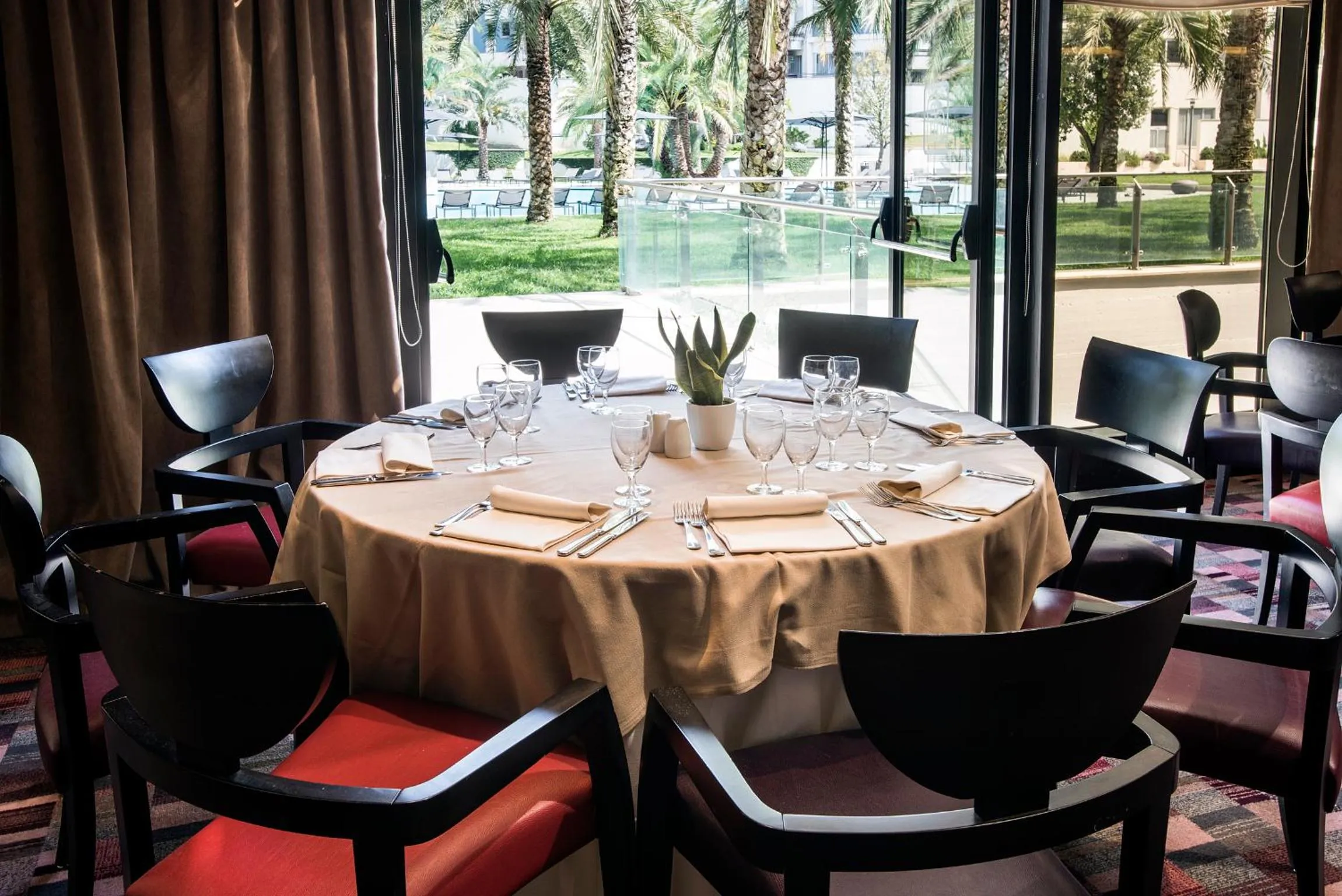 Patio in Ergife Palace Hotel