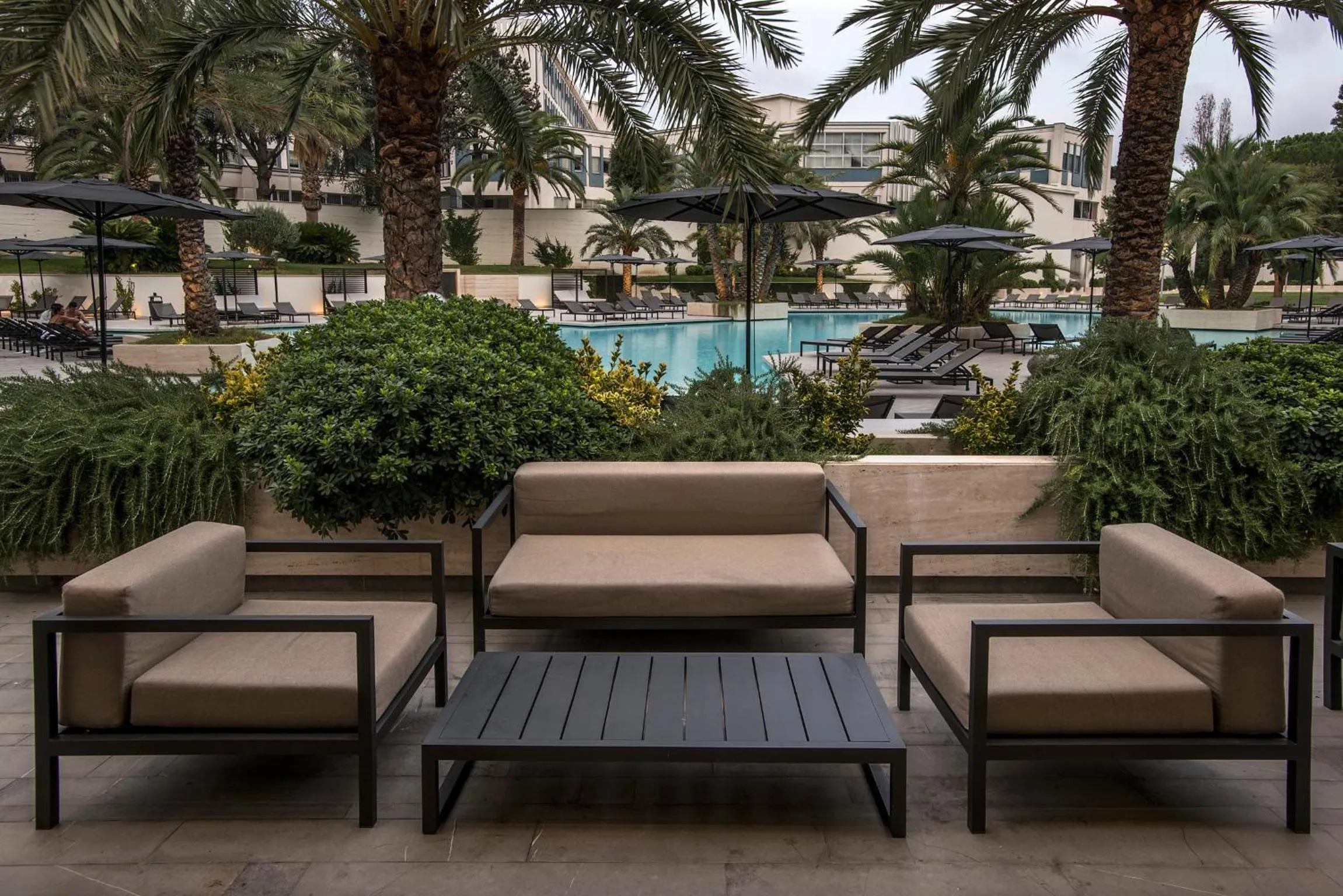 Patio in Ergife Palace Hotel