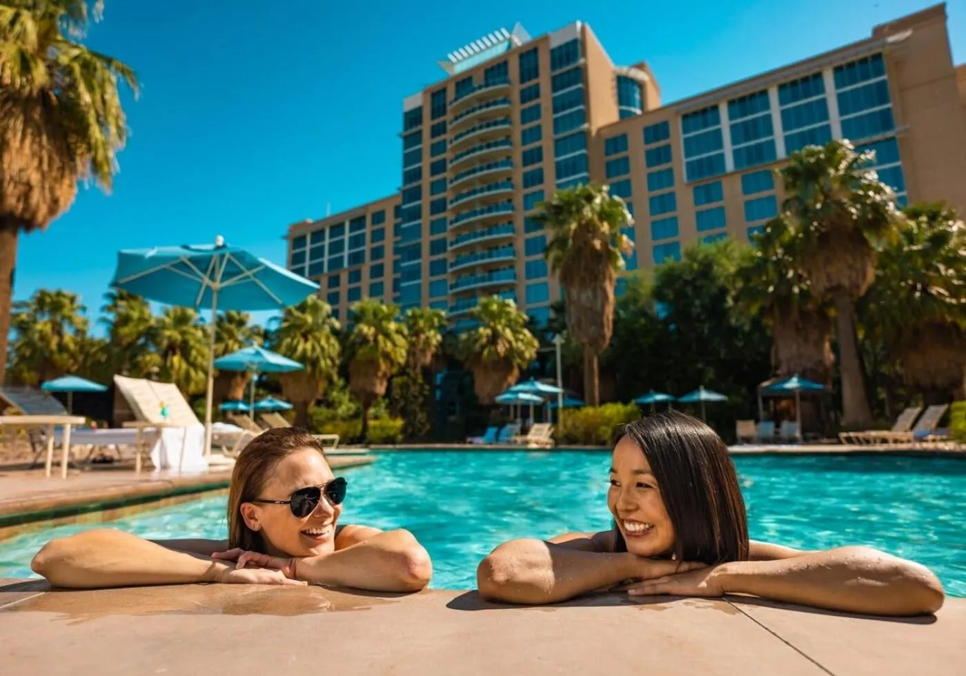 Swimming pool in Agua Caliente Casino Rancho Mirage
