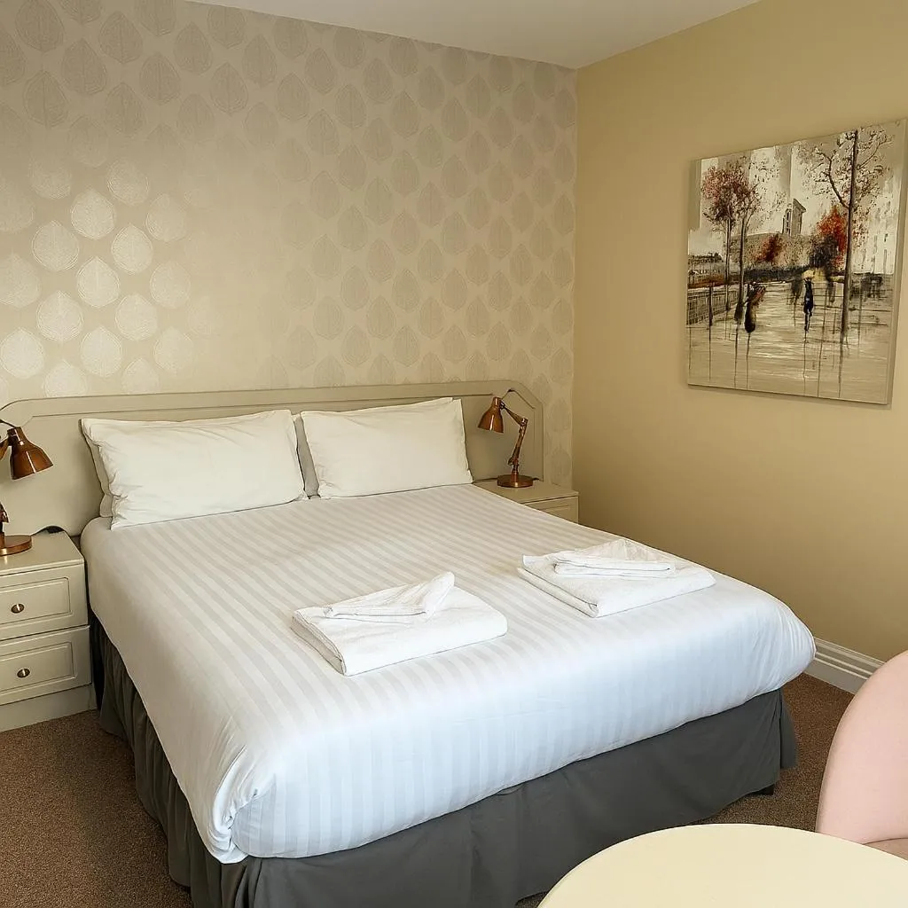 Bed in The Hand Hotel