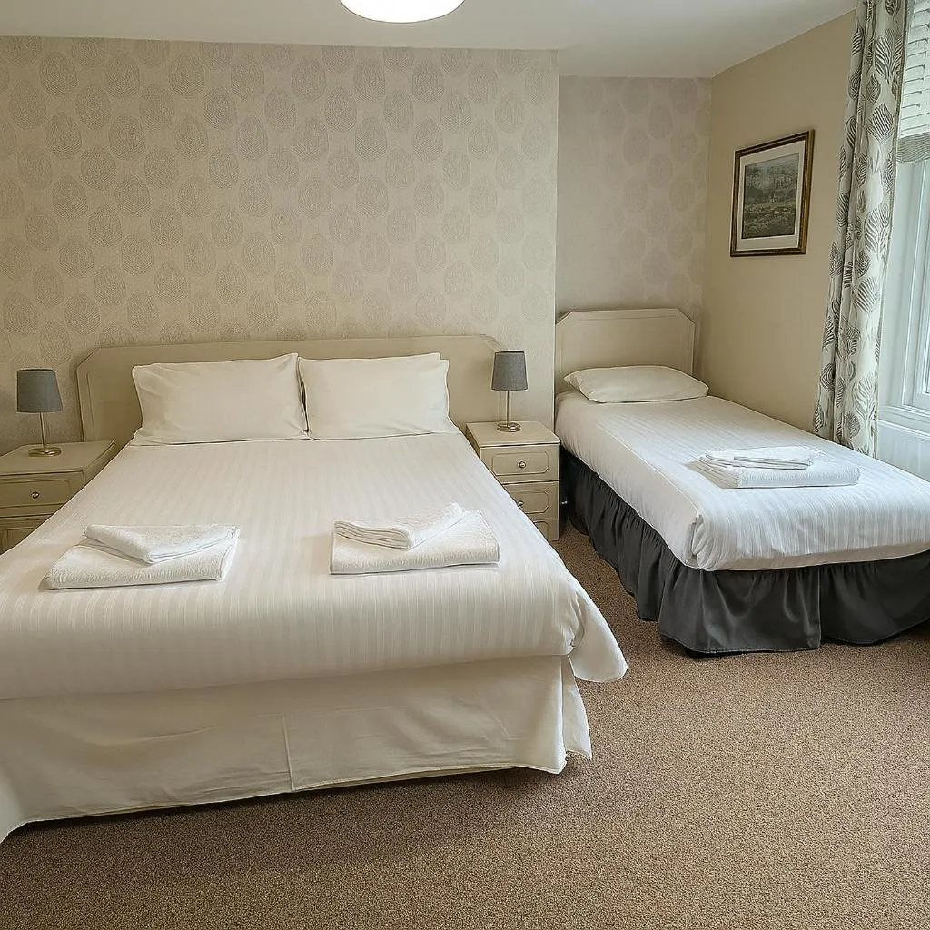 Bed in The Hand Hotel