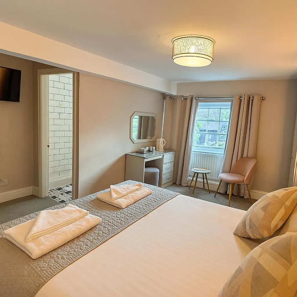 Bed in The Hand Hotel