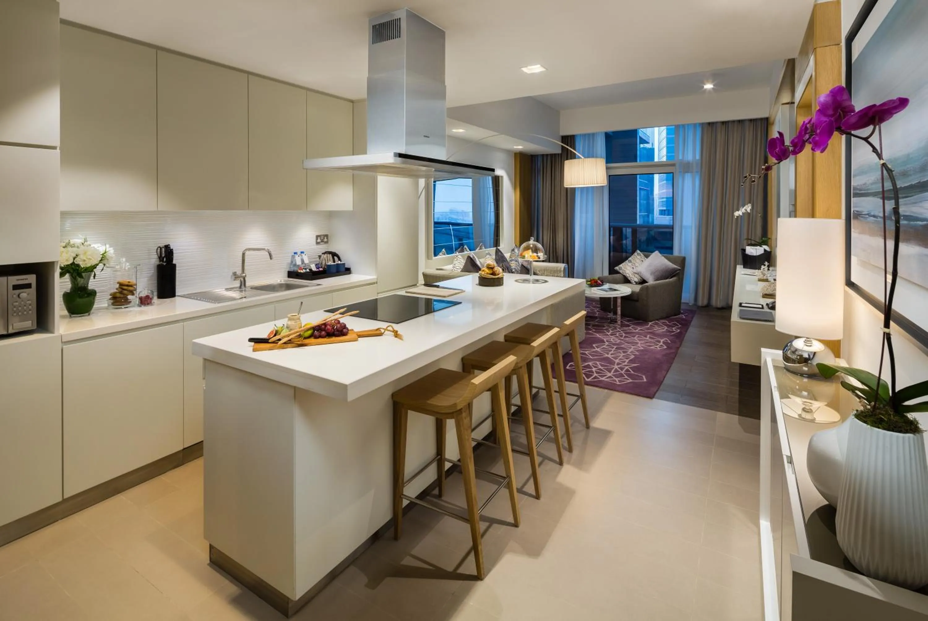 Kitchen or kitchenette in Beach Rotana Residences