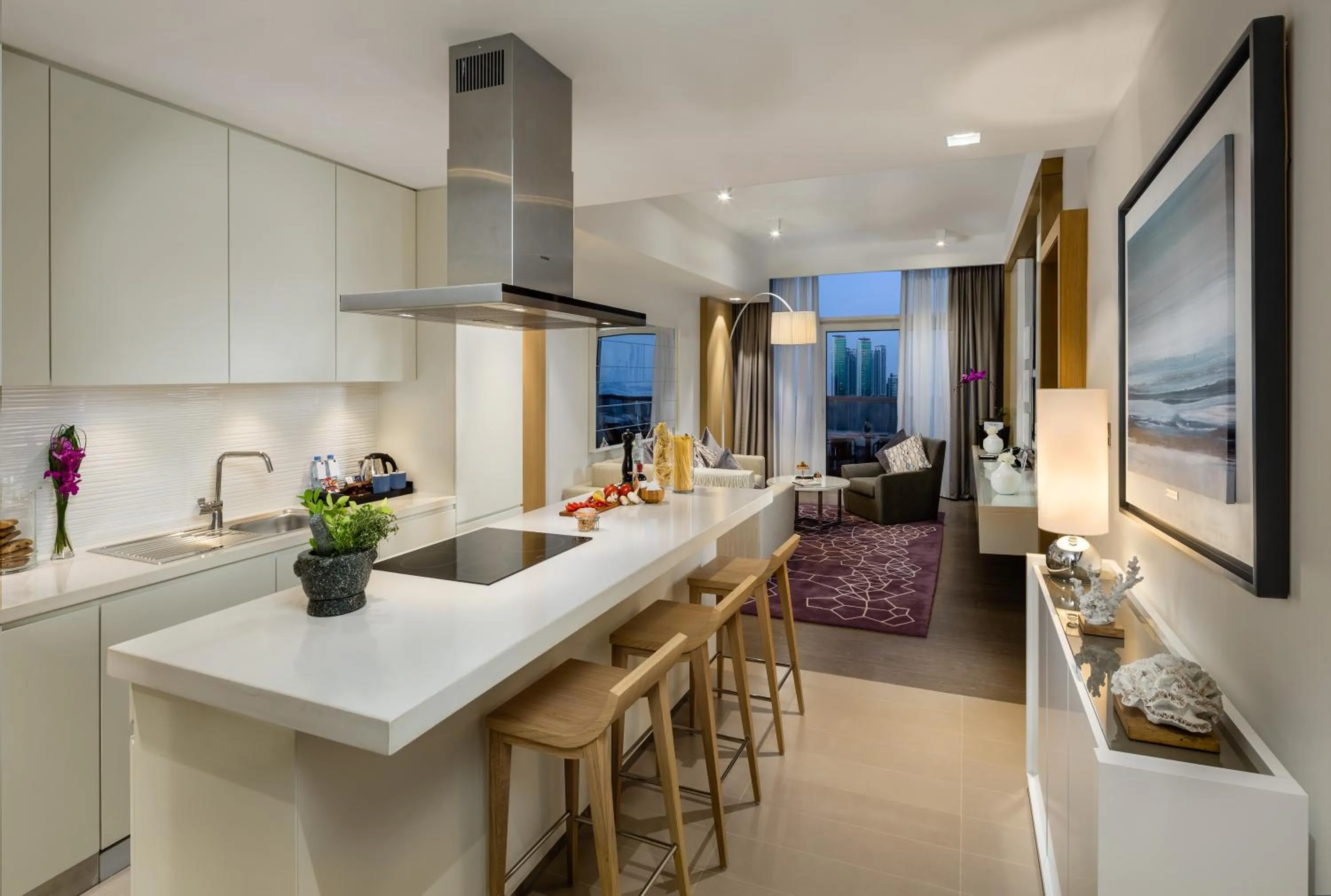 Kitchen or kitchenette in Beach Rotana Residences