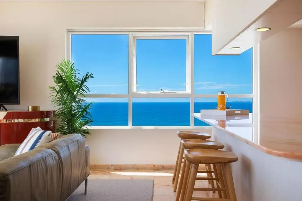Living room in Zenith Ocean Front Apartments Gold Coast - Official Listing